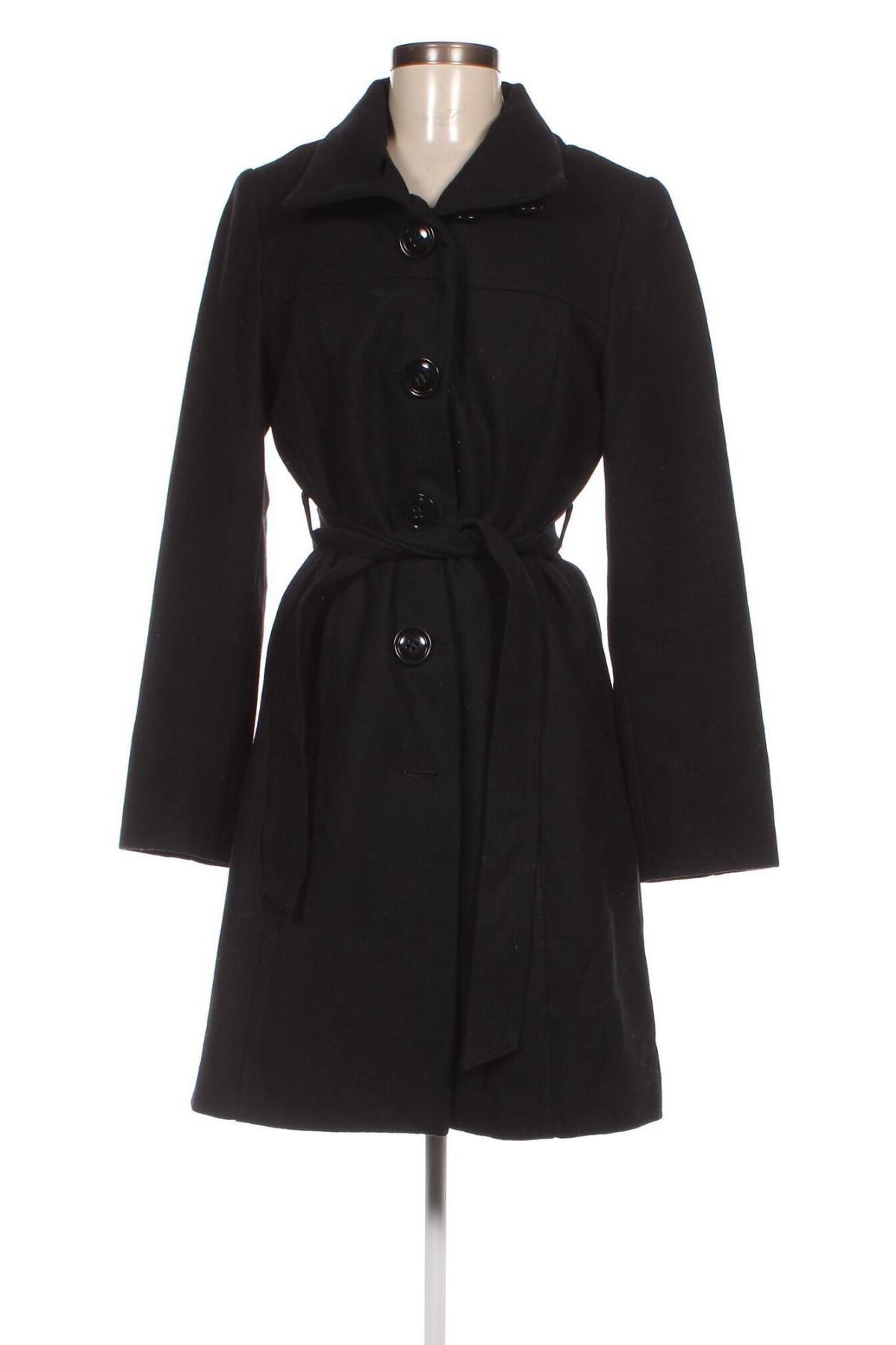 Дамско палто H&M, Размер M, Цвят Черен, Цена 27,99 лв.