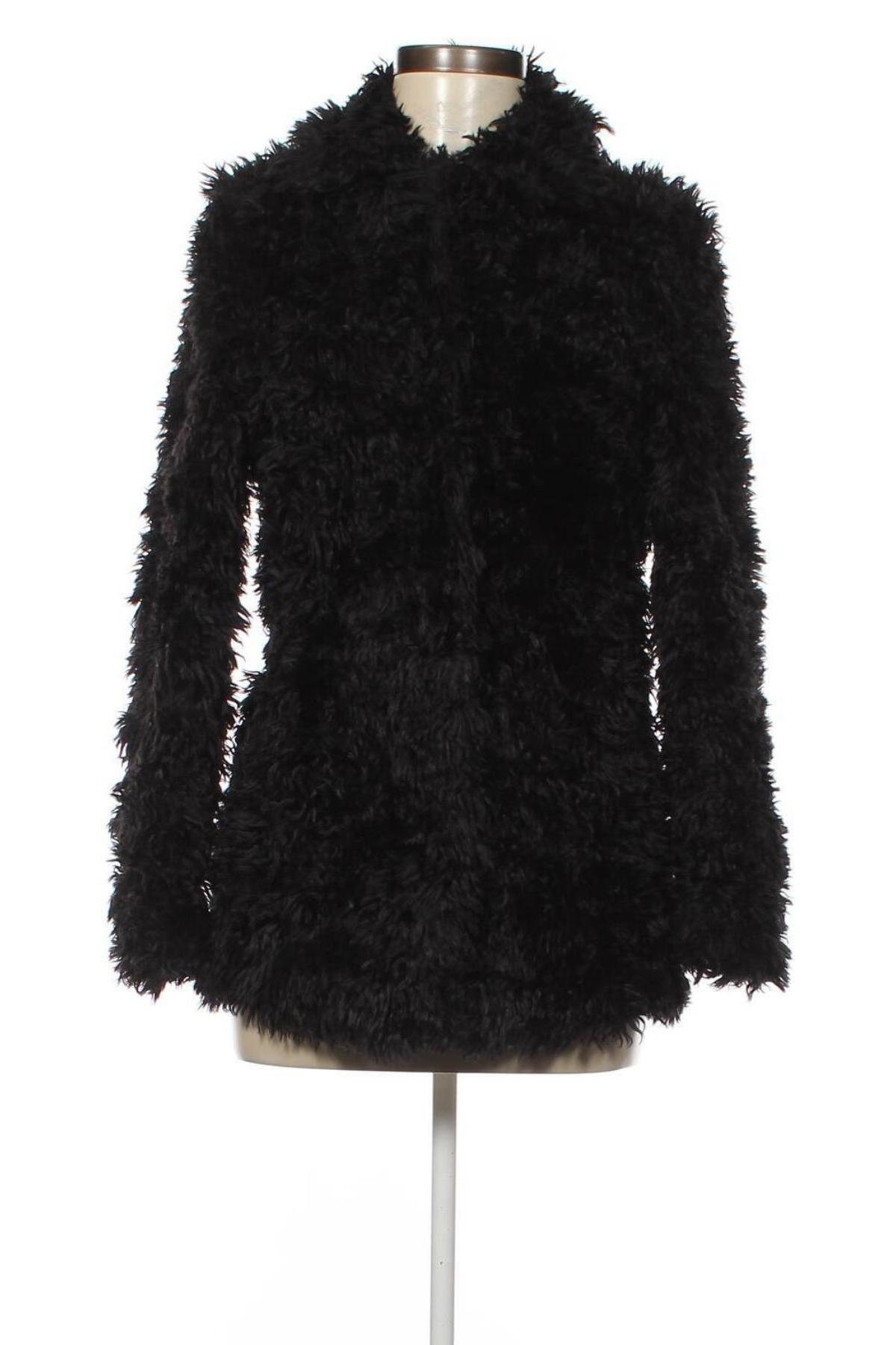 Дамско палто H&M Divided, Размер XS, Цвят Черен, Цена 32,10 лв.