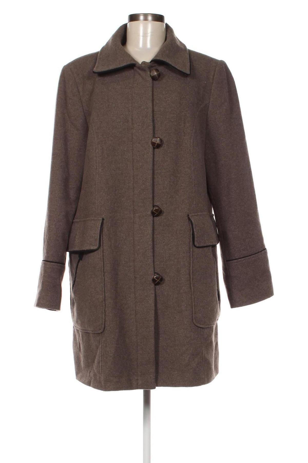 Дамско палто KappAhl, Размер L, Цвят Бежов, Цена 23,73 лв.