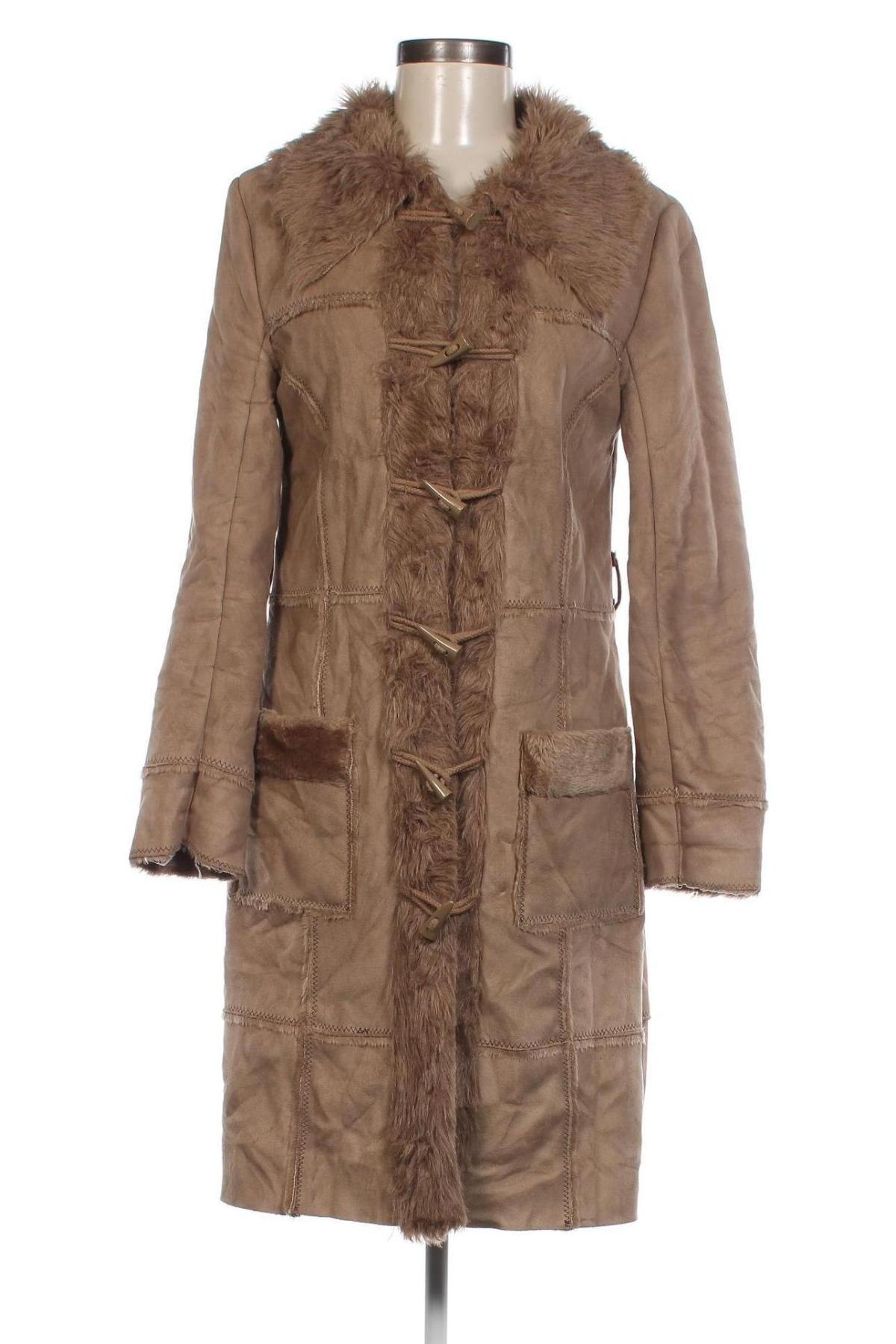 Γυναικείο παλτό Kiabi Woman, Μέγεθος M, Χρώμα Καφέ, Τιμή 19,86 €