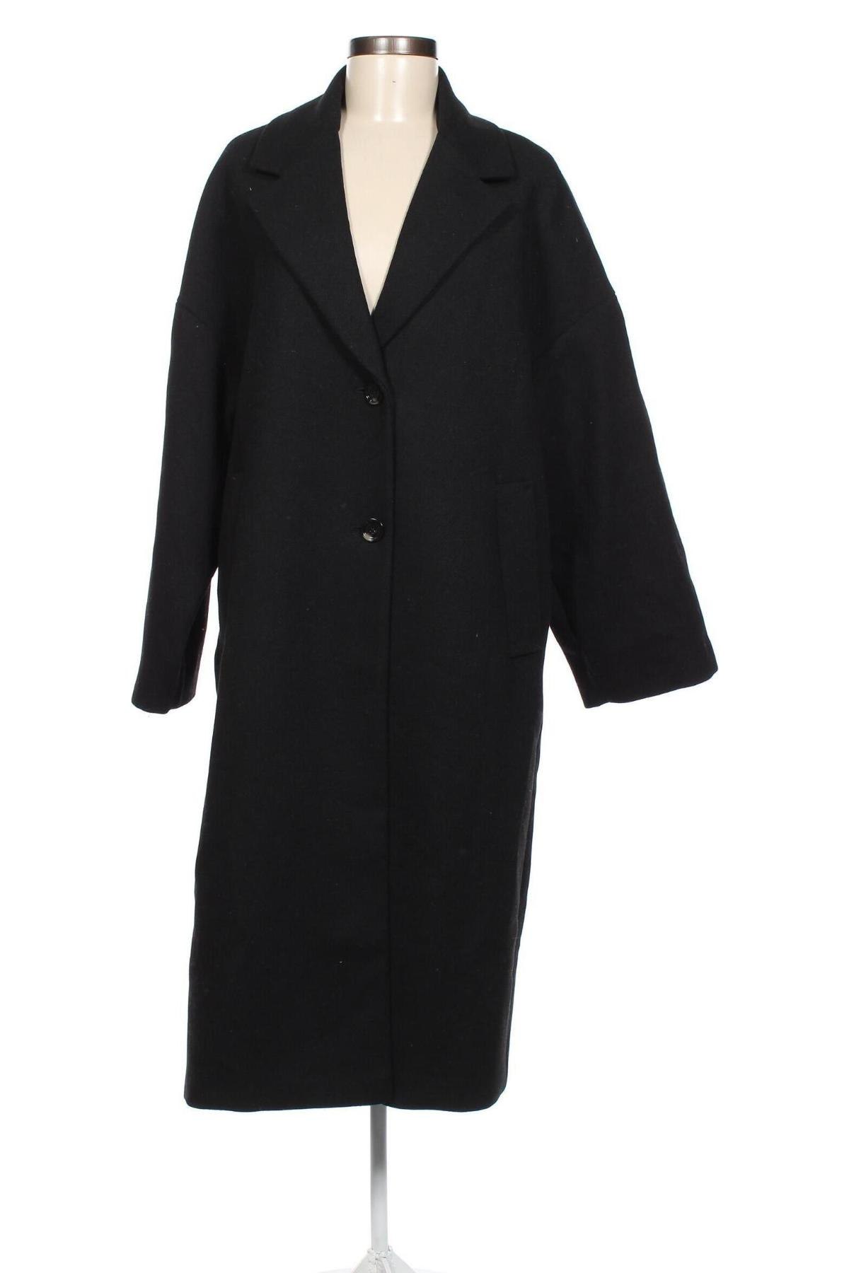 Дамско палто Mango, Размер L, Цвят Черен, Цена 205,00 лв.