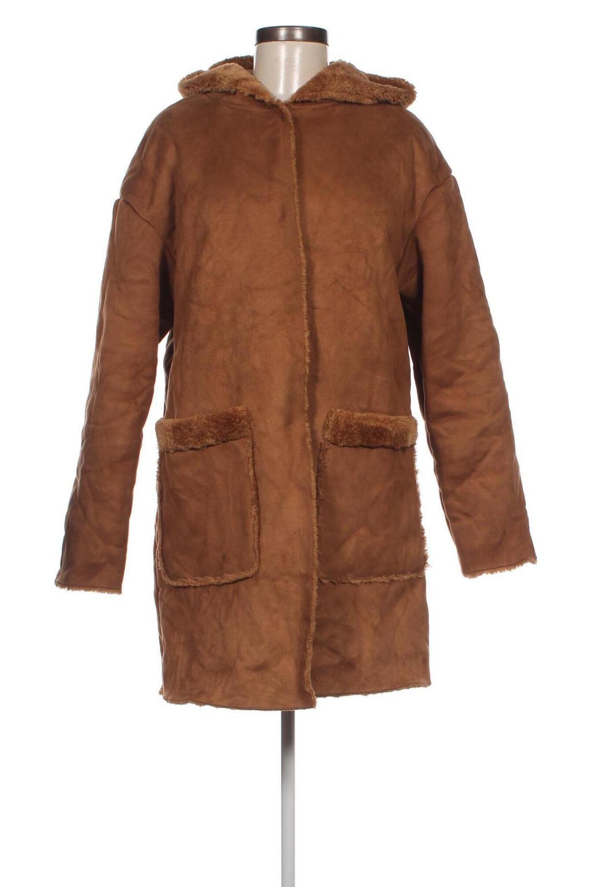 Dámský kabát  Pull&Bear, Velikost M, Barva Hnědá, Cena  597,00 Kč