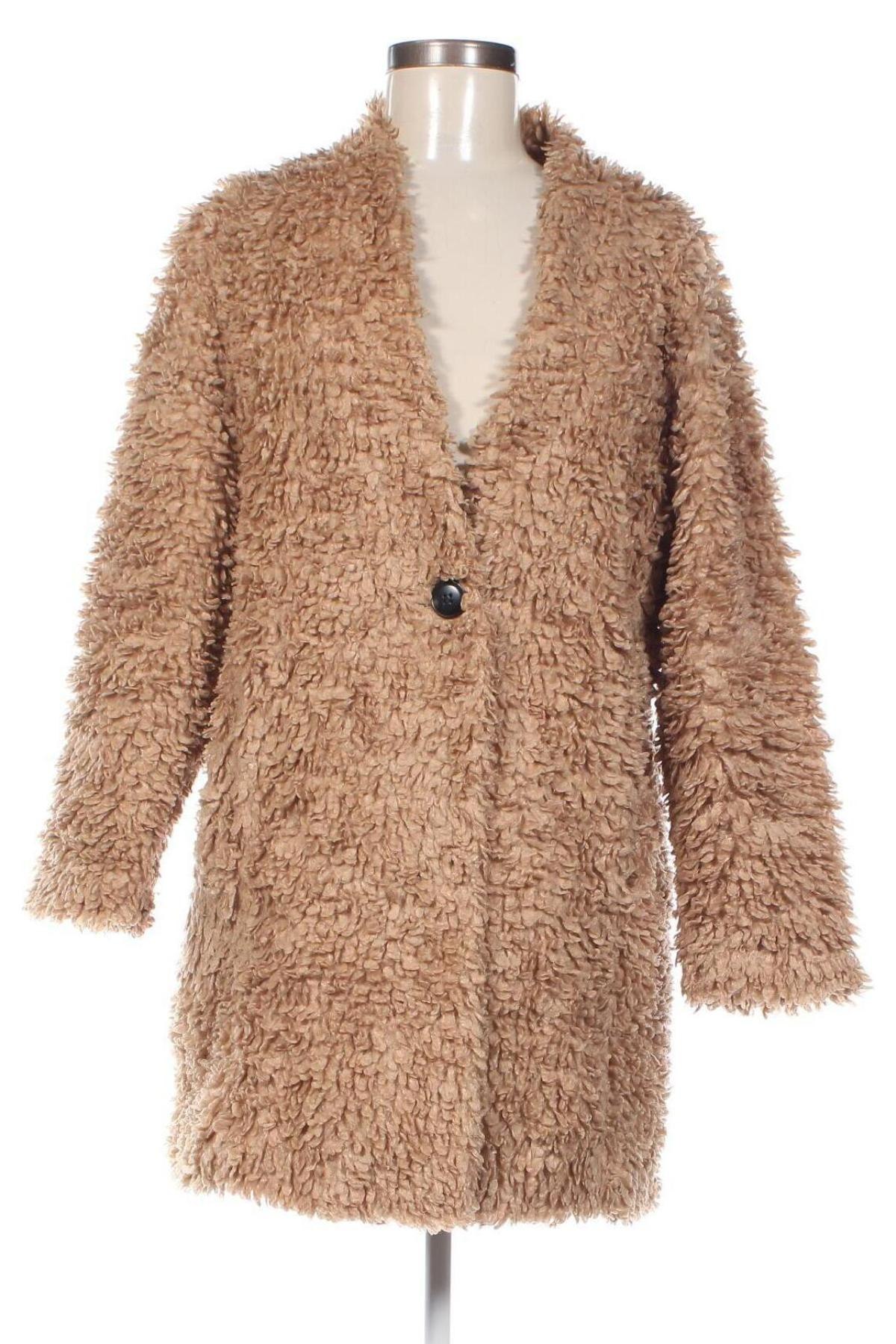 Dámský kabát  Zara, Velikost S, Barva Béžová, Cena  312,00 Kč