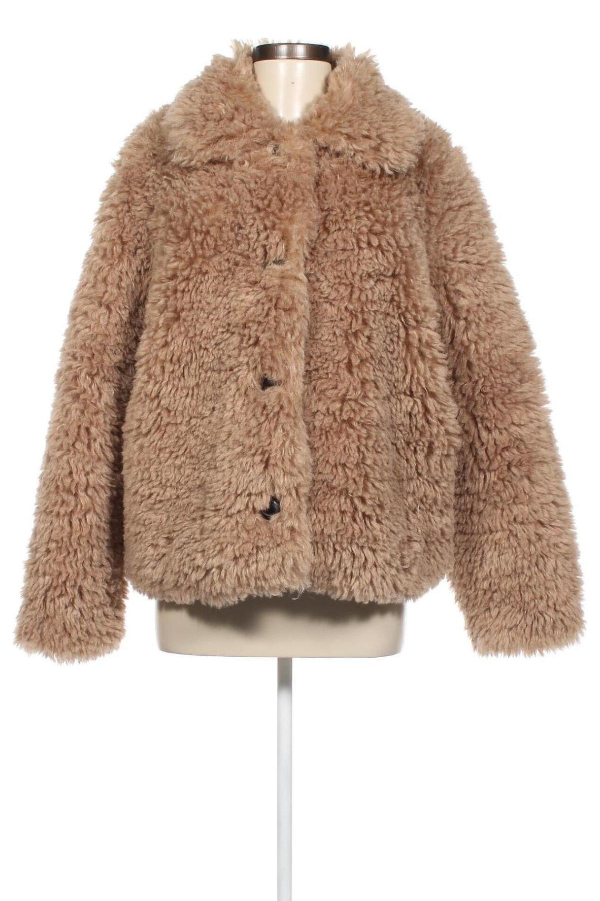 Dámský kabát  Zara, Velikost M, Barva Béžová, Cena  781,00 Kč