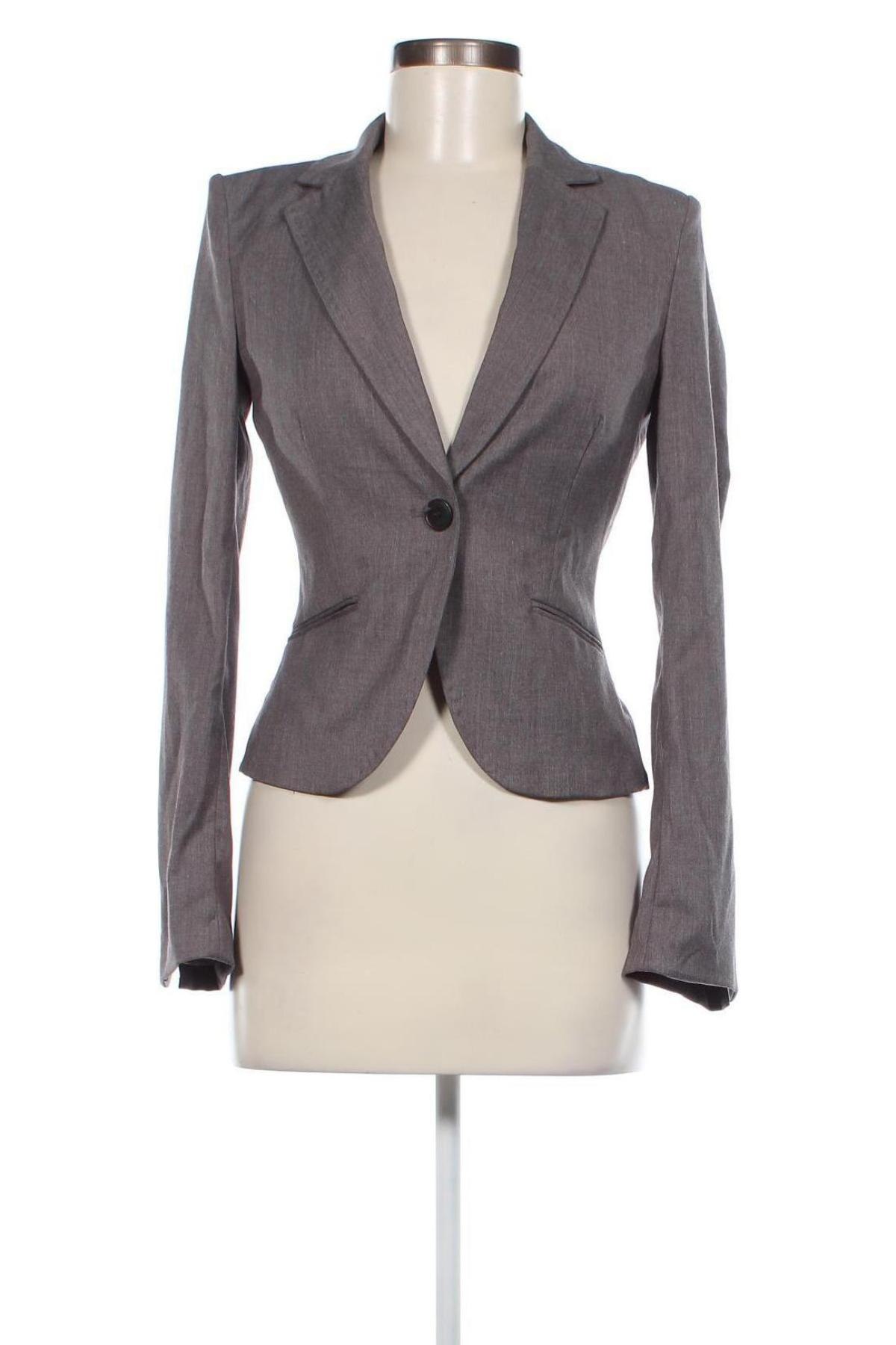 Дамско сако H&M, Размер XS, Цвят Сив, Цена 6,60 лв.