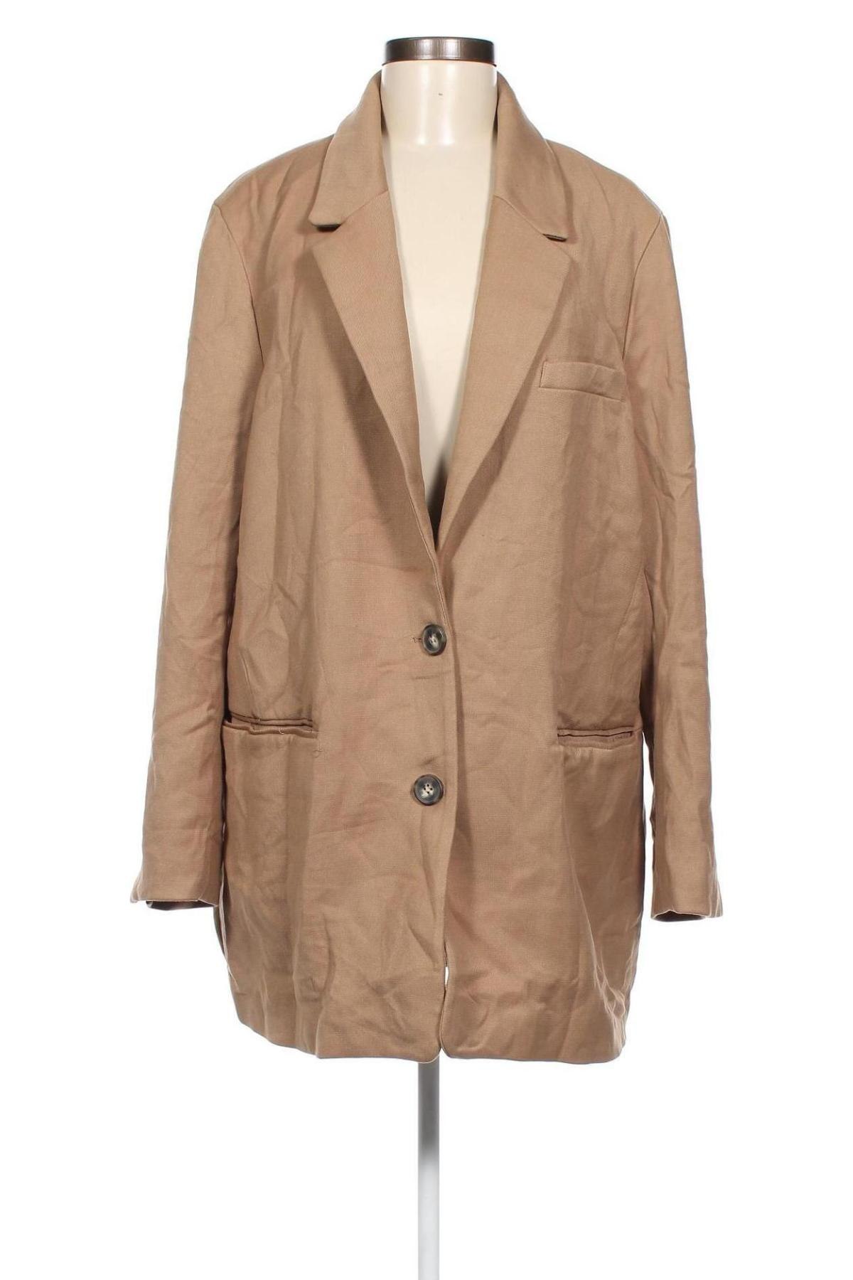 Damen Blazer H&M, Größe L, Farbe Beige, Preis 9,49 €