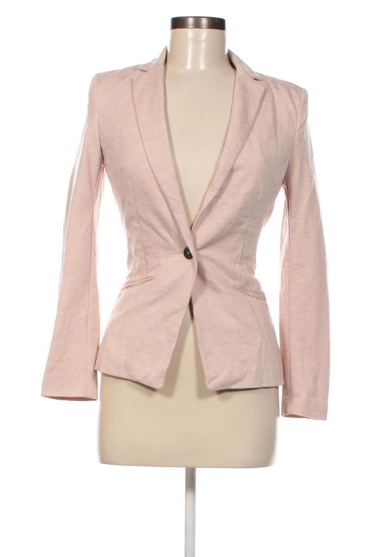 Γυναικείο σακάκι H&M, Μέγεθος XS, Χρώμα  Μπέζ, Τιμή 8,98 €
