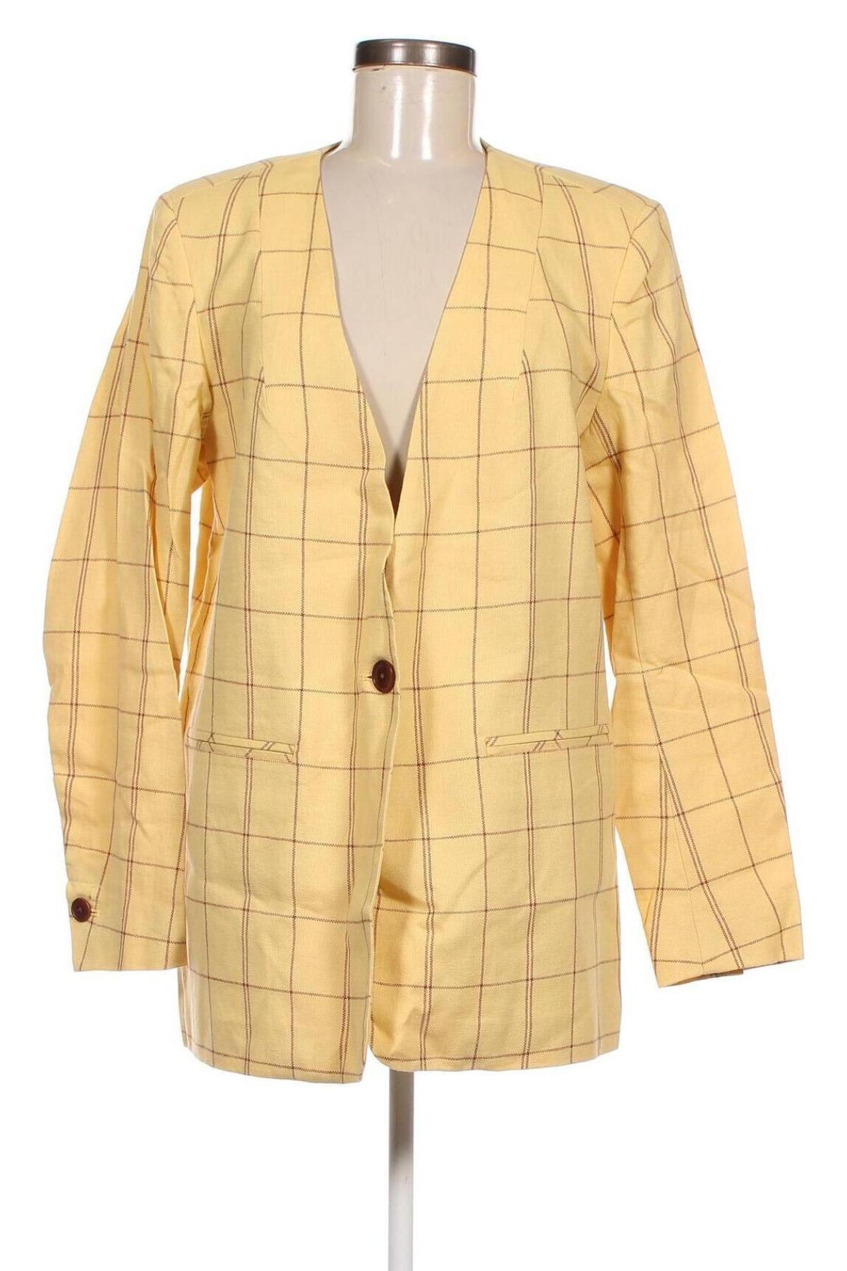 Γυναικείο σακάκι Noa Noa, Μέγεθος L, Χρώμα Κίτρινο, Τιμή 18,63 €
