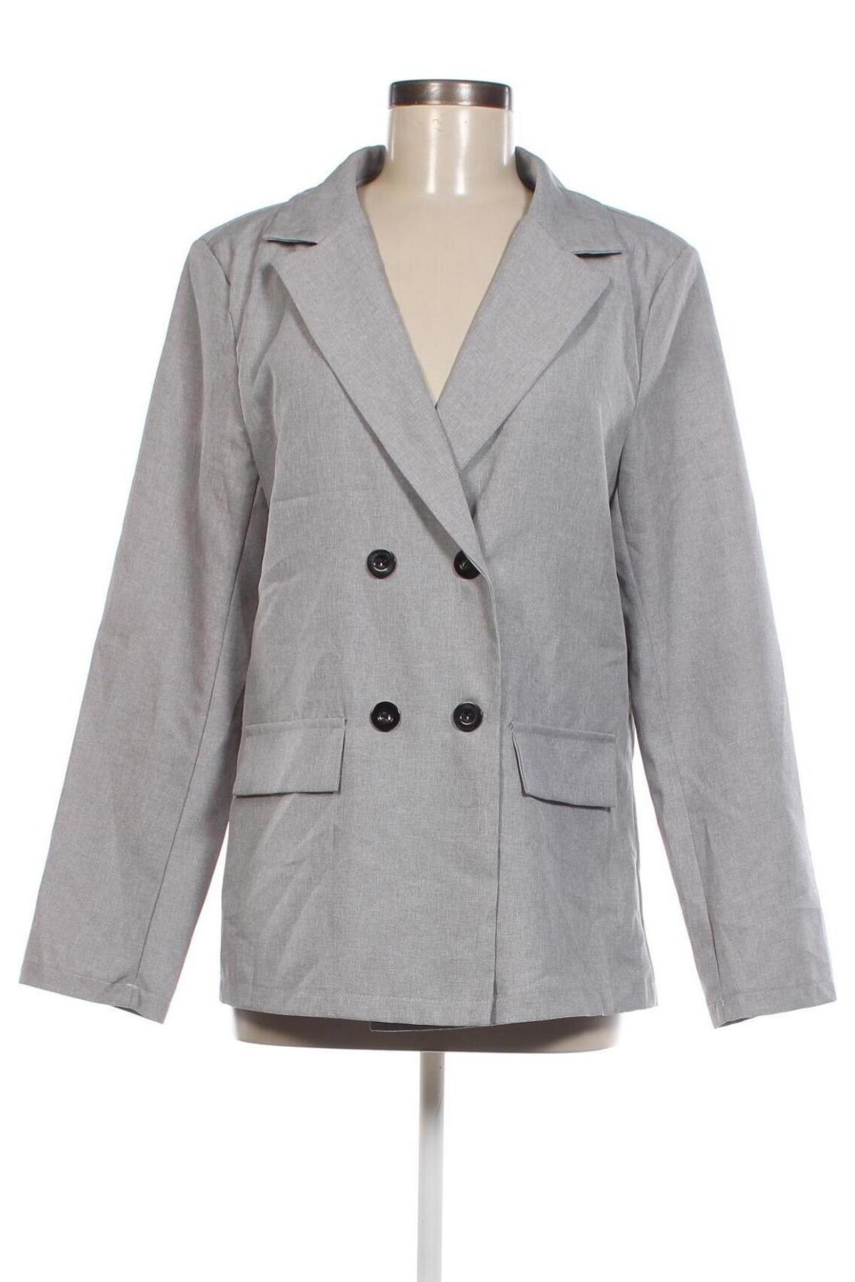 Дамско сако SHEIN, Размер L, Цвят Сив, Цена 44,00 лв.