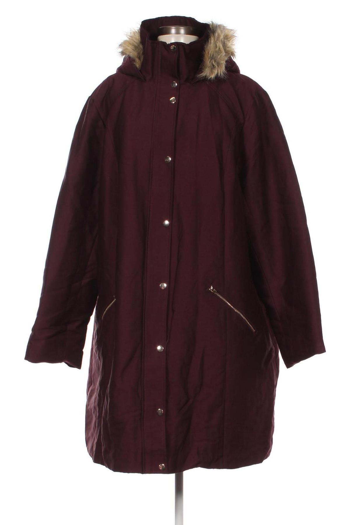 Γυναικείο μπουφάν Ms Mode, Μέγεθος 3XL, Χρώμα Κόκκινο, Τιμή 24,76 €