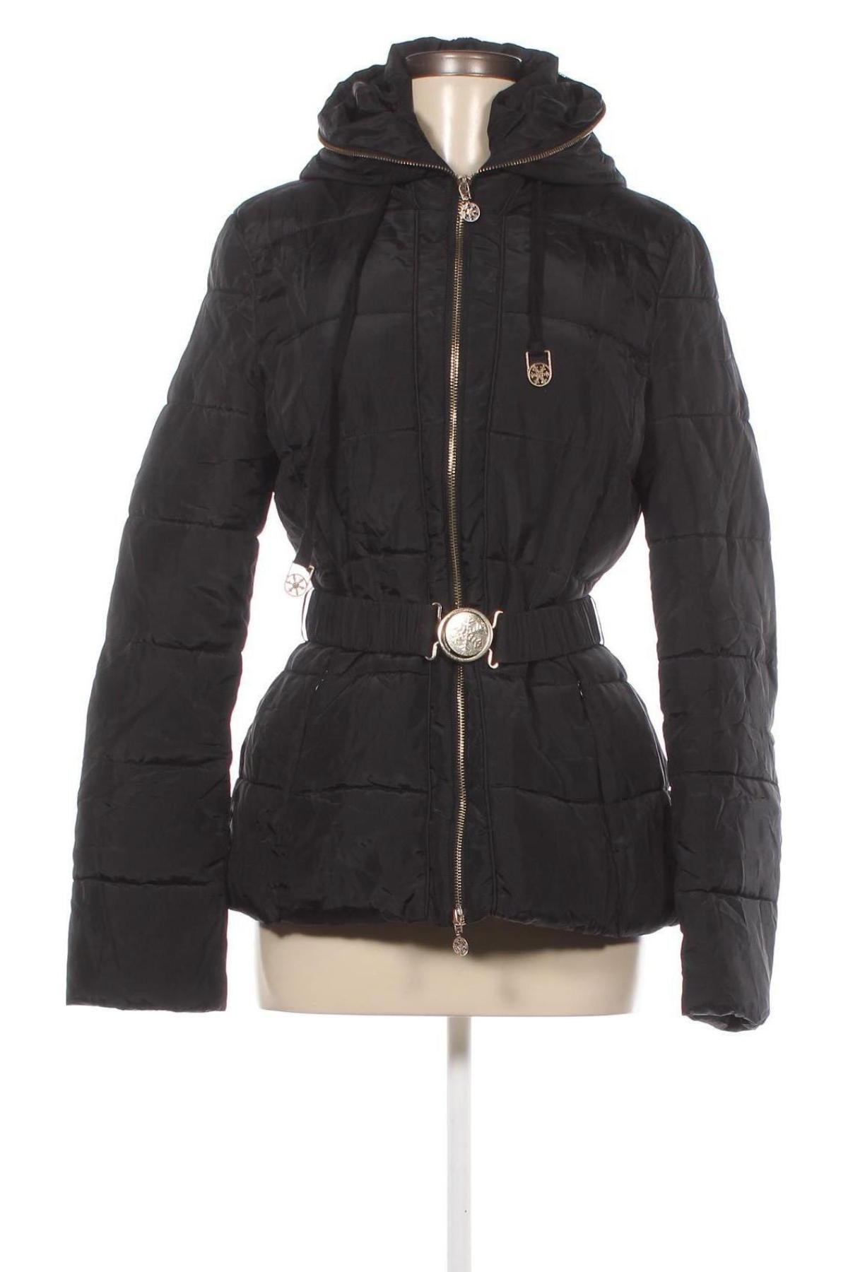 Γυναικείο μπουφάν Piazza Italia, Μέγεθος M, Χρώμα Μαύρο, Τιμή 17,22 €