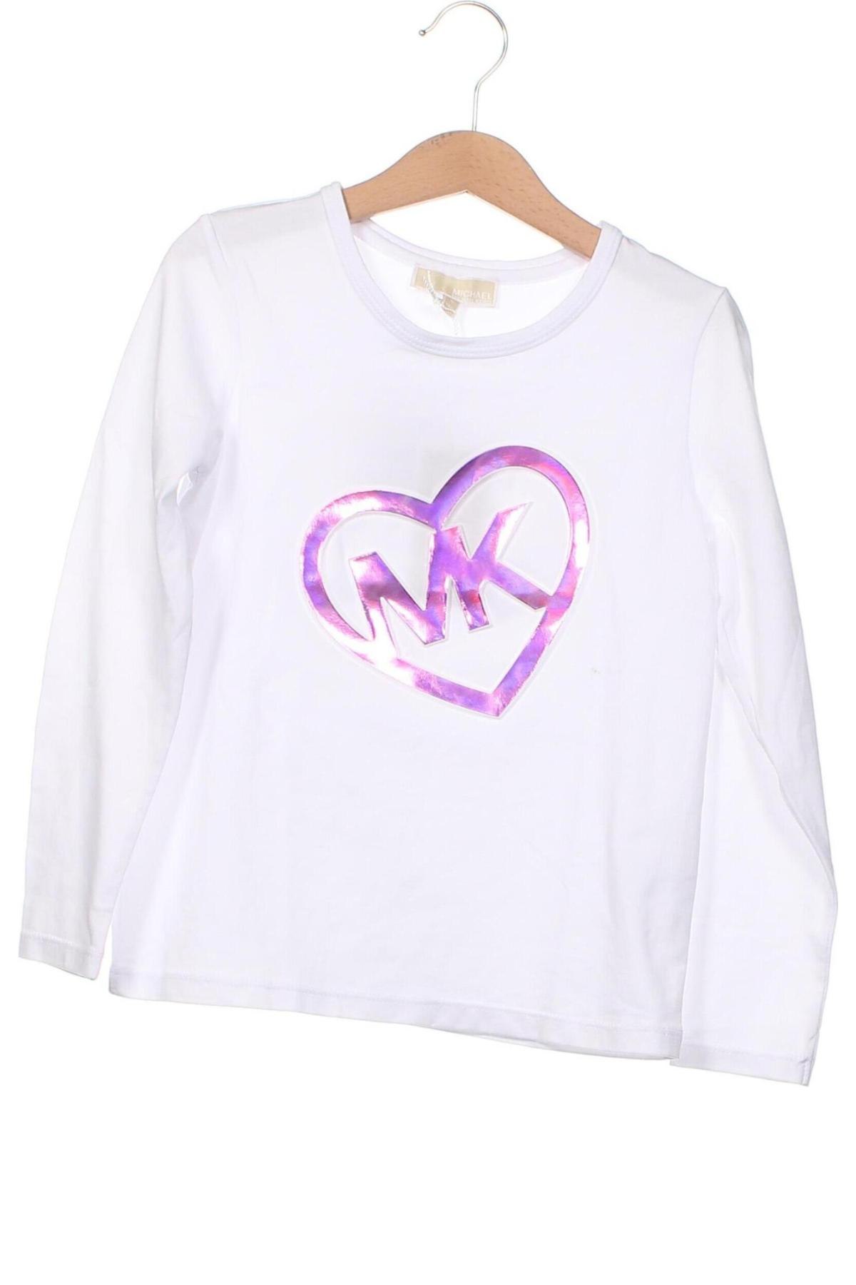 Детска блуза MICHAEL Michael Kors, Размер 6-7y/ 122-128 см, Цвят Бял, Цена 98,00 лв.