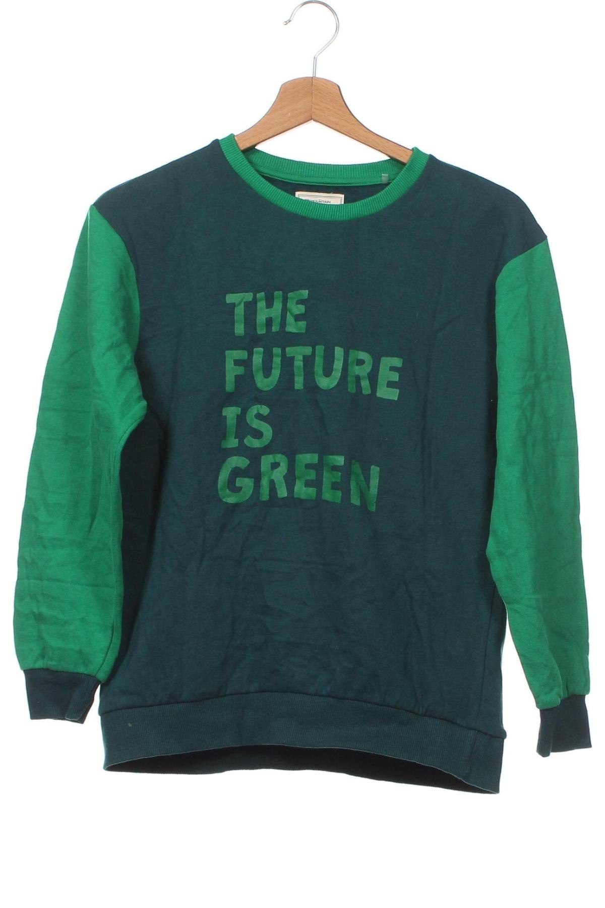Детска блуза Mountain Warehouse, Размер 12-13y/ 158-164 см, Цвят Зелен, Цена 7,44 лв.
