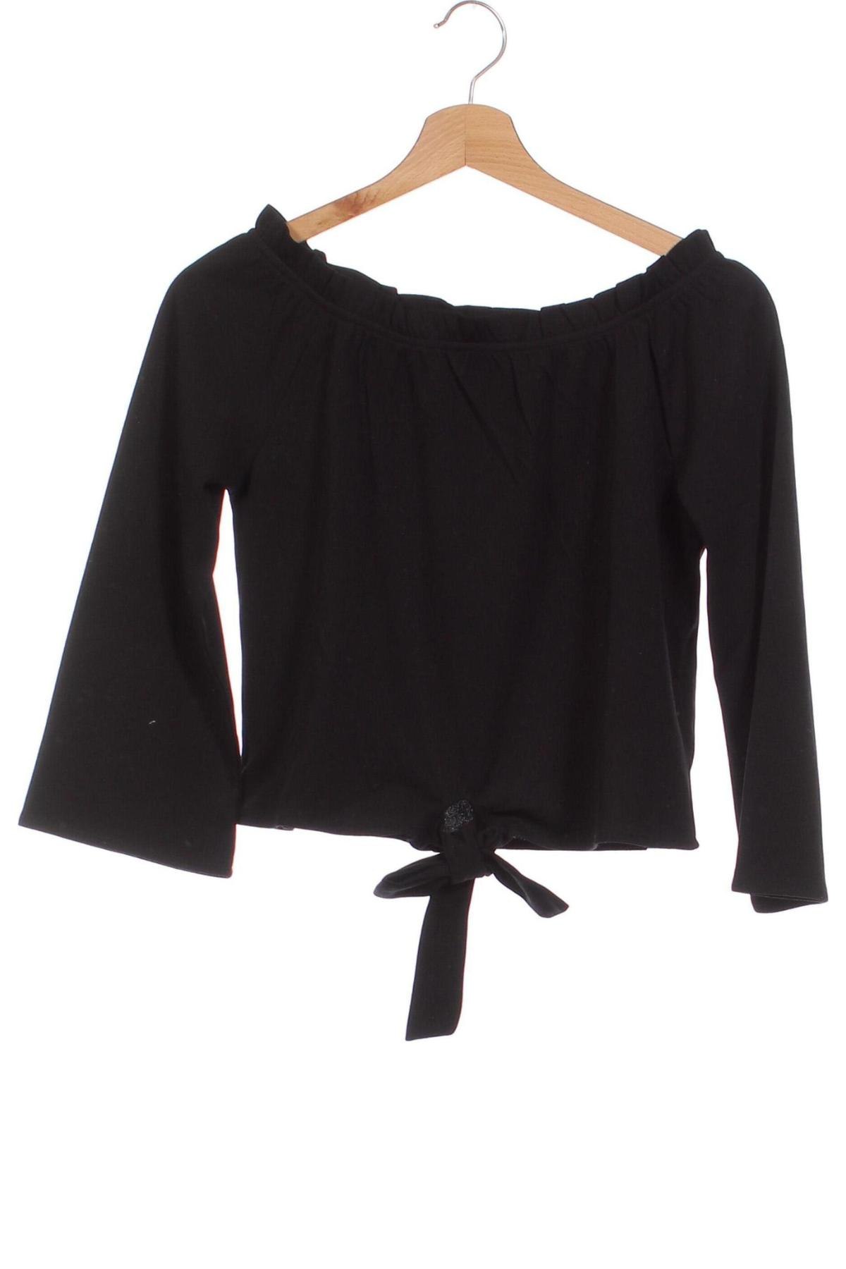 Детска блуза Terranova, Размер 11-12y/ 152-158 см, Цвят Черен, Цена 17,67 лв.