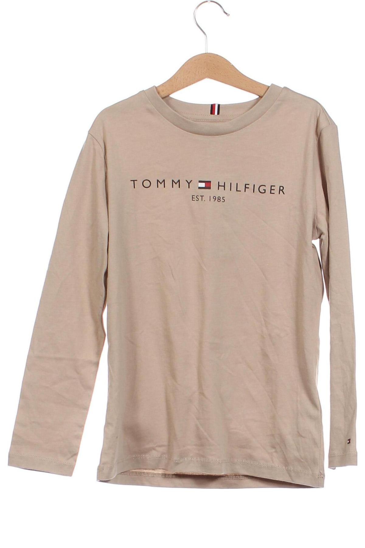 Bluză pentru copii Tommy Hilfiger, Mărime 9-10y/ 140-146 cm, Culoare Bej, Preț 150,32 Lei