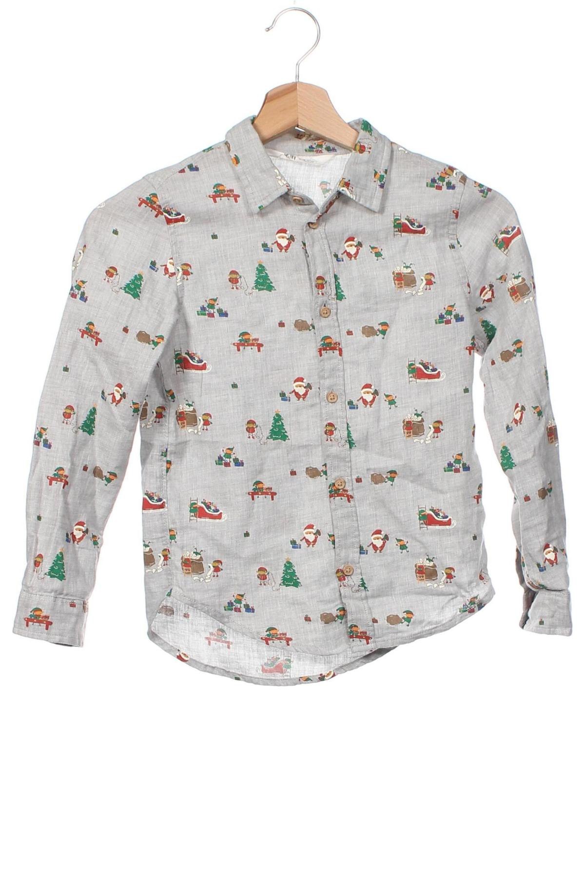 Παιδικό πουκάμισο H&M, Μέγεθος 7-8y/ 128-134 εκ., Χρώμα Γκρί, Τιμή 12,83 €