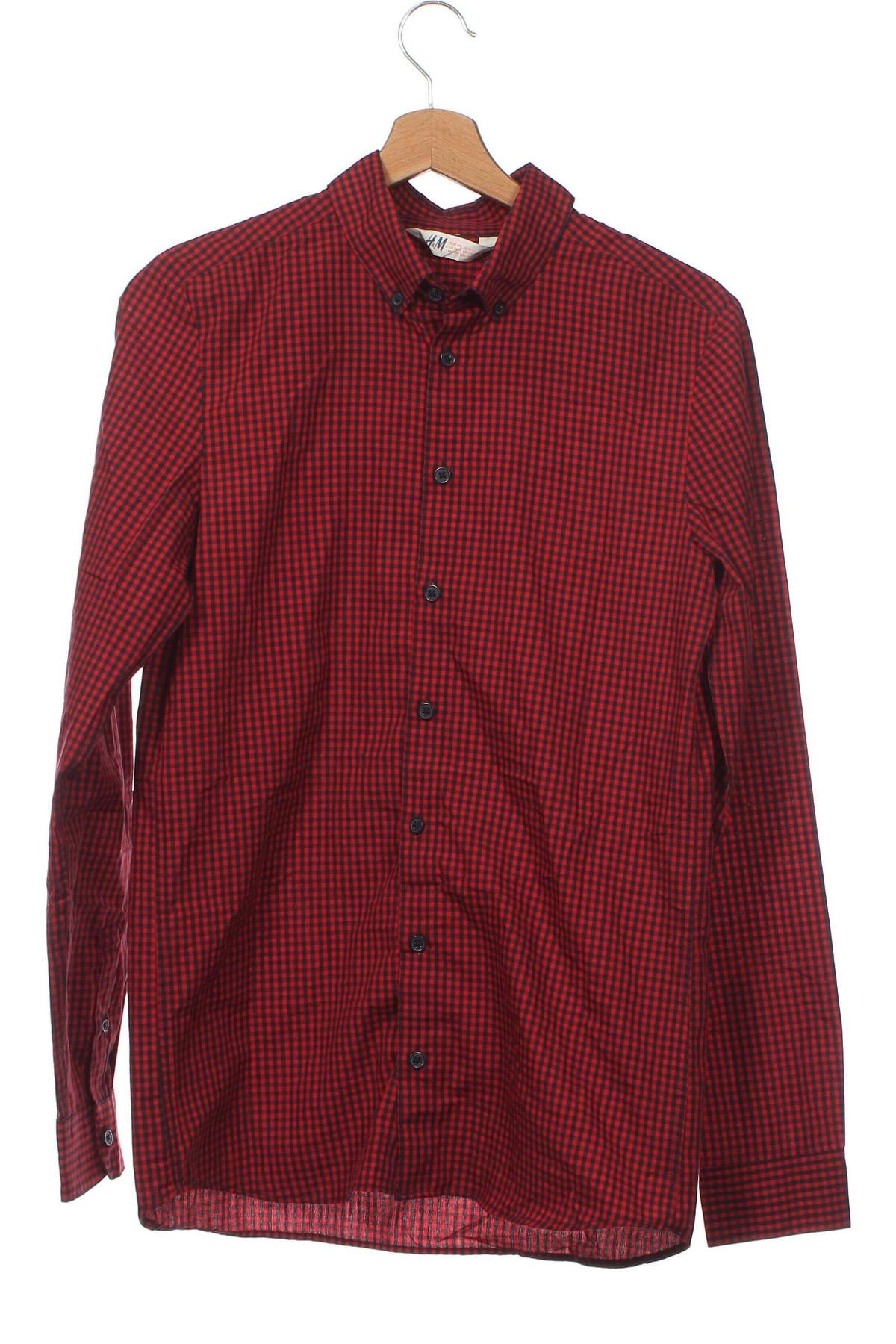 Kinderhemd H&M, Größe 14-15y/ 168-170 cm, Farbe Rot, Preis 2,44 €