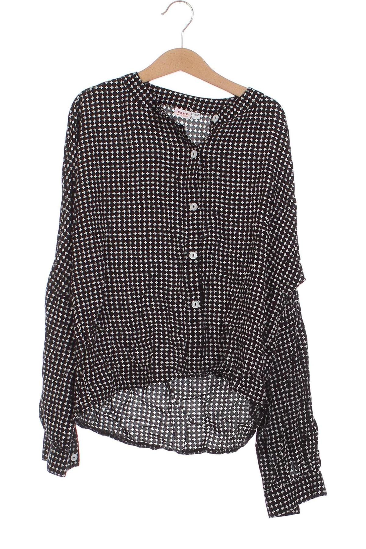 Kinderhemd Topo, Größe 10-11y/ 146-152 cm, Farbe Schwarz, Preis 4,56 €