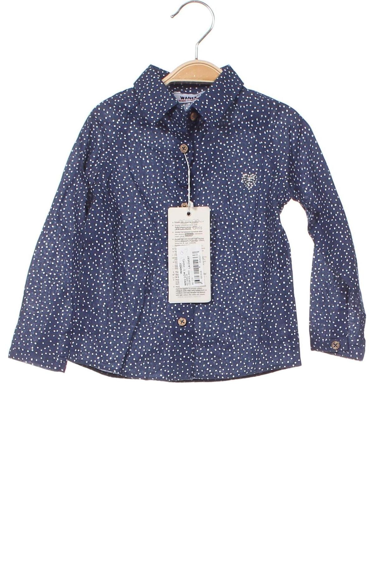 Παιδικό πουκάμισο Wanex Kids, Μέγεθος 18-24m/ 86-98 εκ., Χρώμα Μπλέ, Τιμή 9,98 €