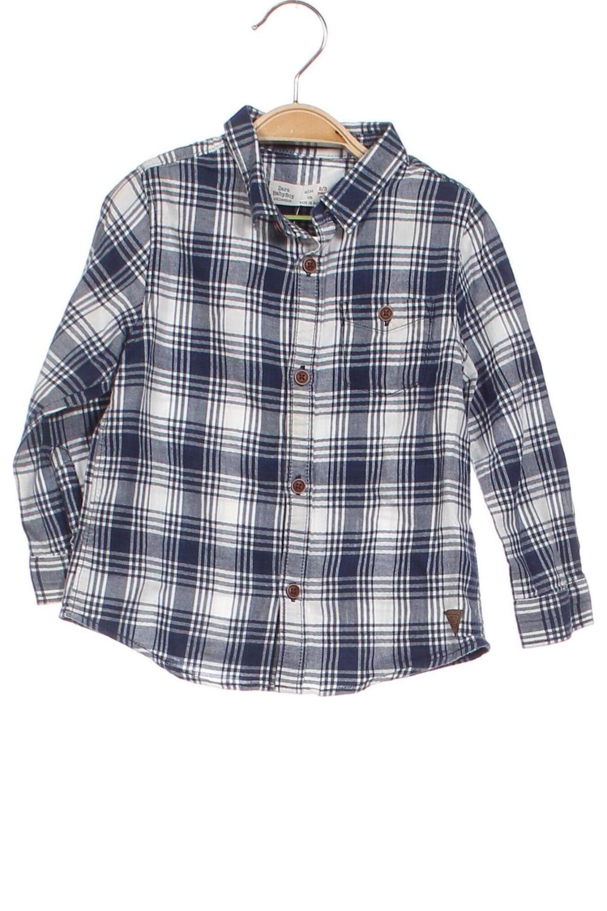 Детска риза Zara, Размер 18-24m/ 86-98 см, Цвят Многоцветен, Цена 19,00 лв.