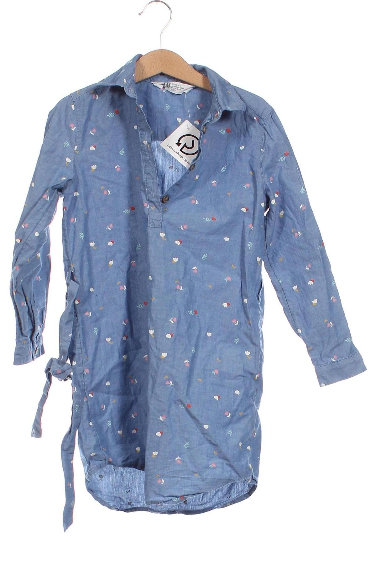 Kinderkleid H&M, Größe 5-6y/ 116-122 cm, Farbe Blau, Preis € 23,66