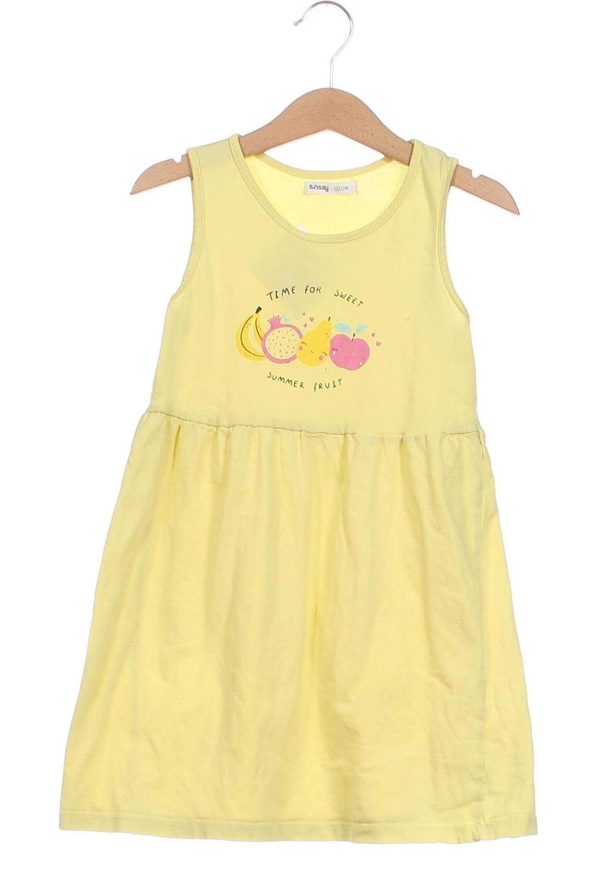 Παιδικό φόρεμα Sinsay, Μέγεθος 6-7y/ 122-128 εκ., Χρώμα Κίτρινο, Τιμή 12,79 €