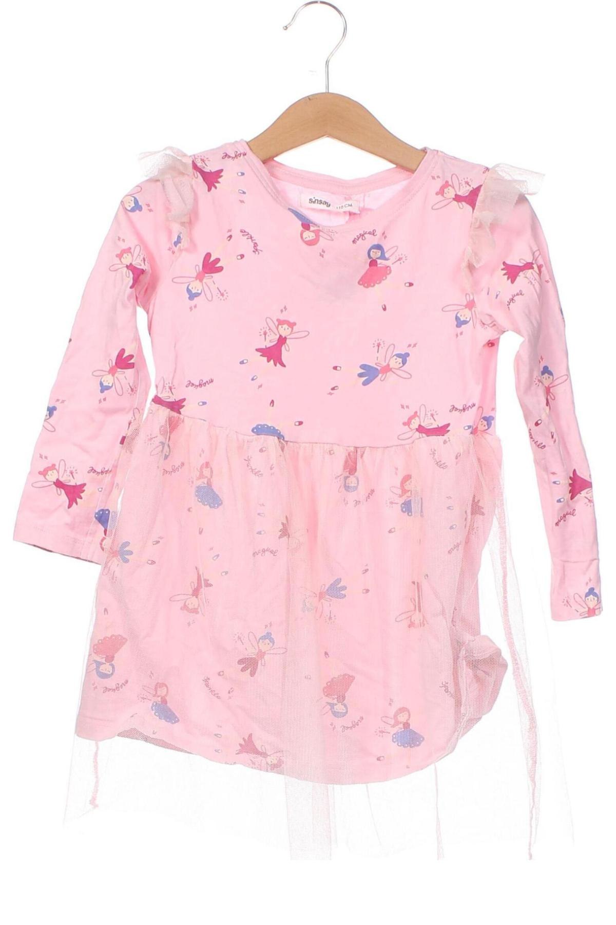 Detské šaty  Sinsay, Veľkosť 4-5y/ 110-116 cm, Farba Ružová, Cena  8,08 €