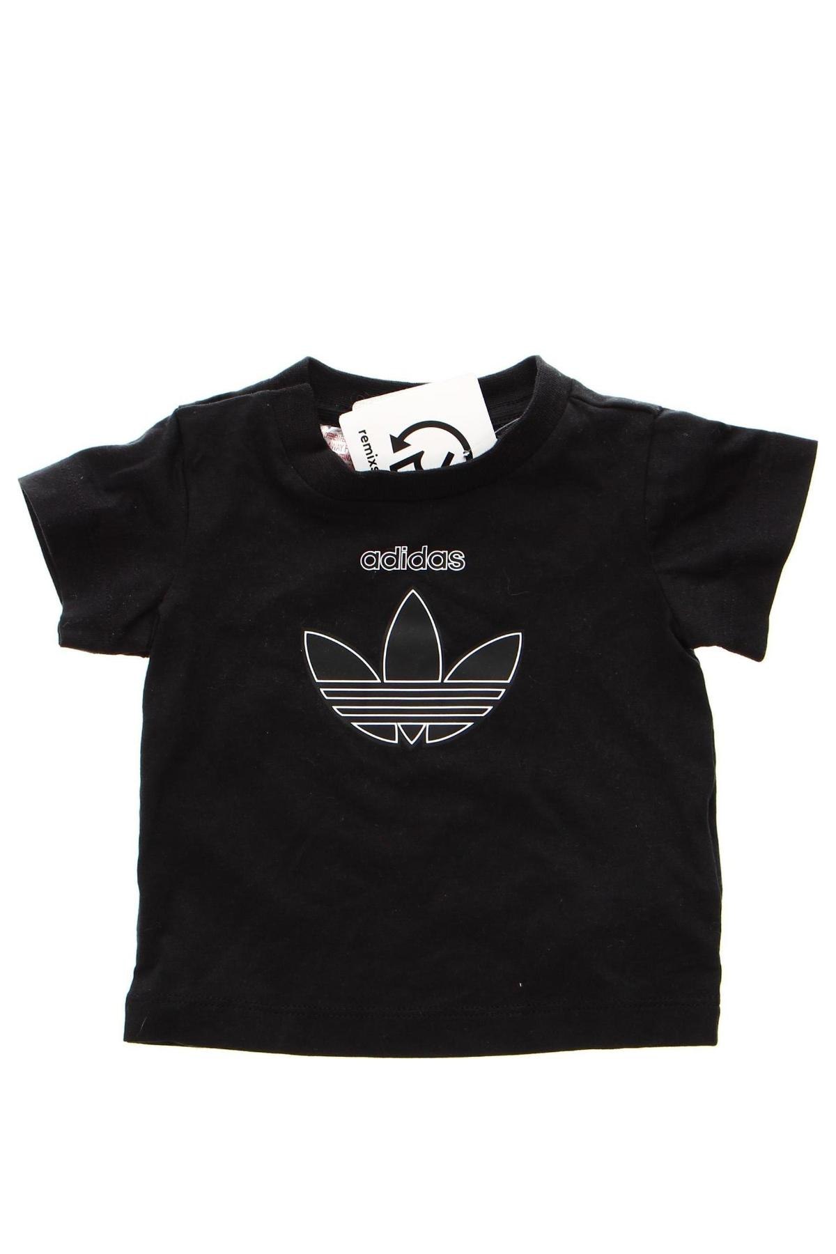 Dziecięcy T-shirt Adidas Originals, Rozmiar 2-3m/ 56-62 cm, Kolor Czarny, Cena 125,81 zł