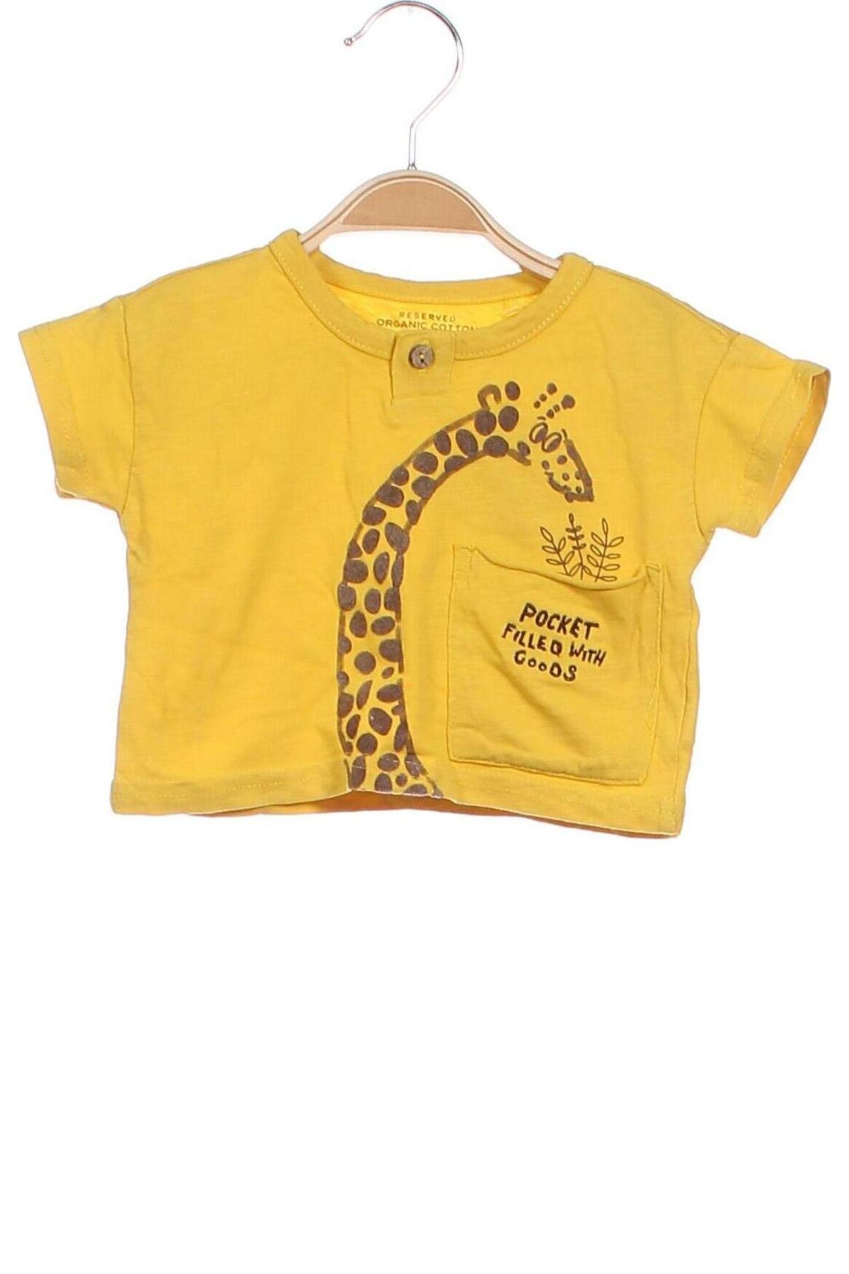 Kinder T-Shirt Reserved, Größe 2-3m/ 56-62 cm, Farbe Gelb, Preis € 8,27