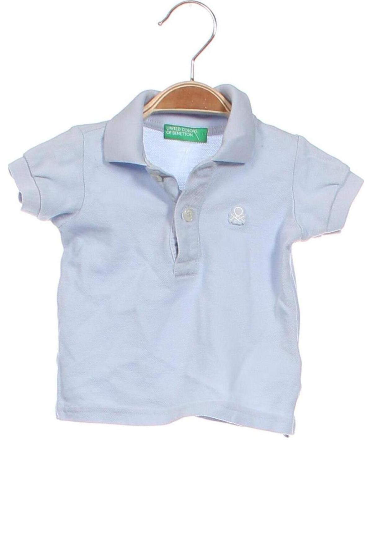Dziecięcy T-shirt United Colors Of Benetton, Rozmiar 3-6m/ 62-68 cm, Kolor Niebieski, Cena 73,56 zł