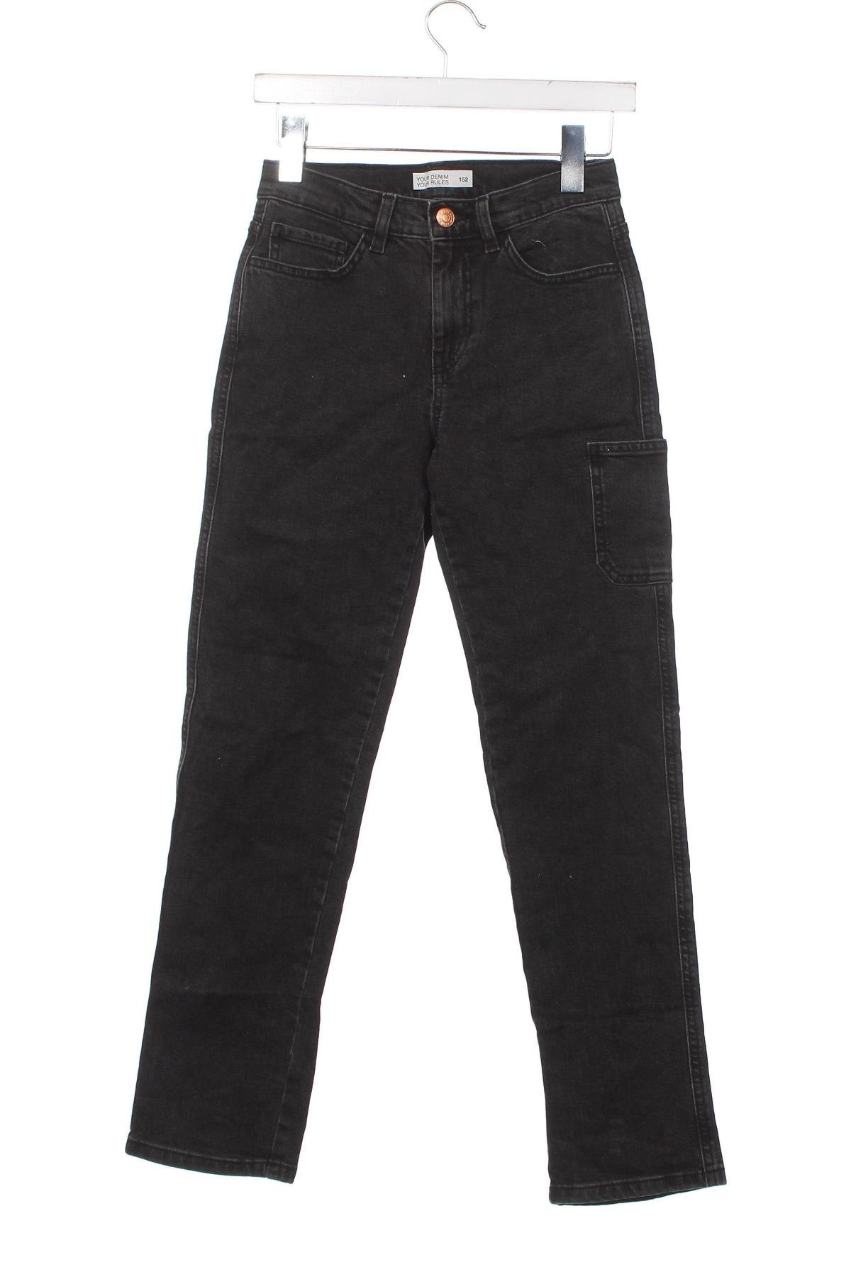 Detské džínsy , Veľkosť 10-11y/ 146-152 cm, Farba Sivá, Cena  4,13 €