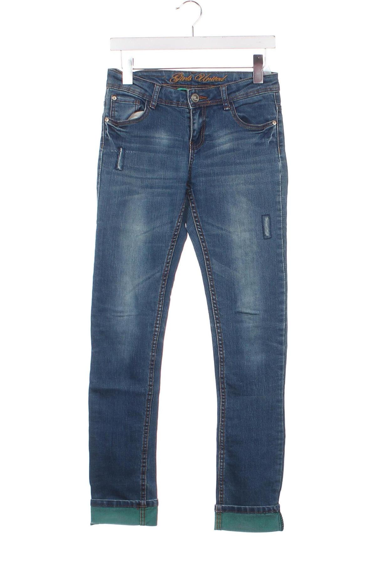 Dziecięce jeansy Crash One, Rozmiar 13-14y/ 164-168 cm, Kolor Niebieski, Cena 18,39 zł