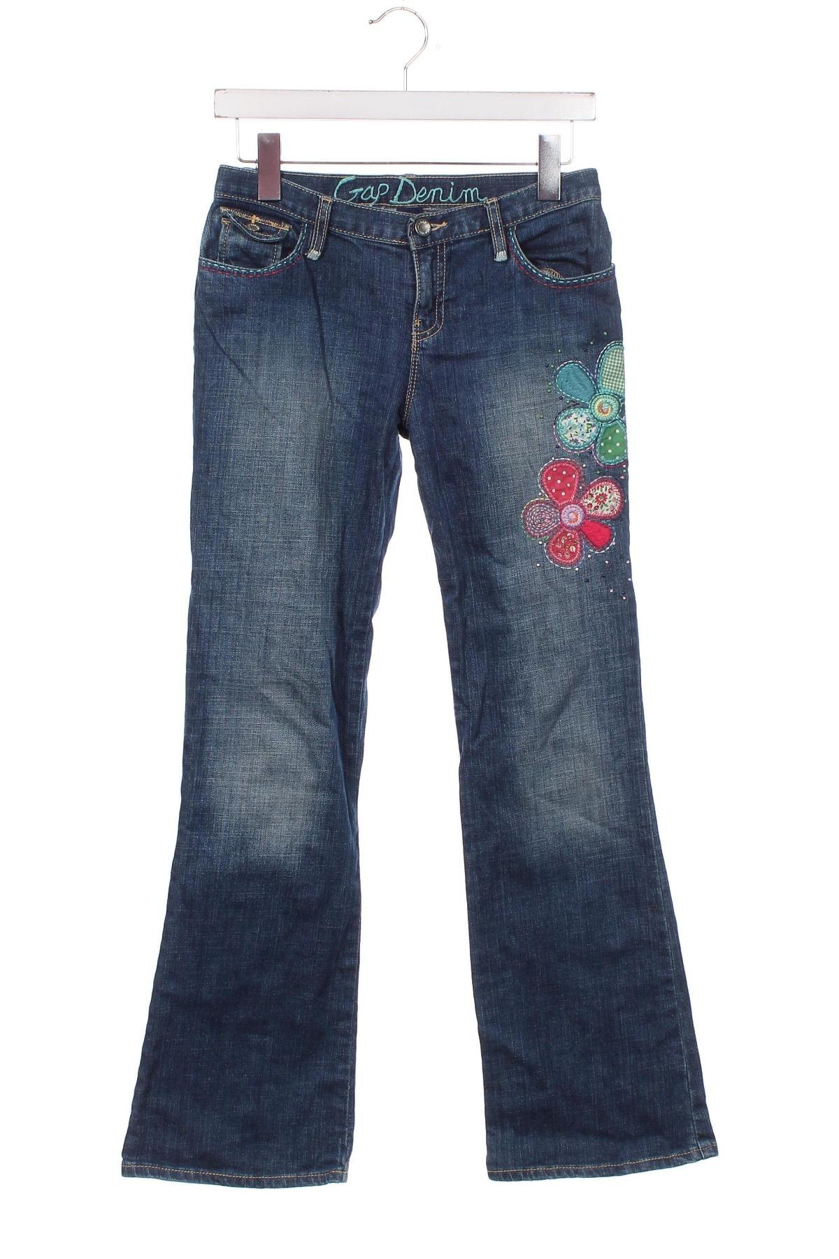 Dziecięce jeansy Gap Kids, Rozmiar 14-15y/ 168-170 cm, Kolor Niebieski, Cena 75,86 zł