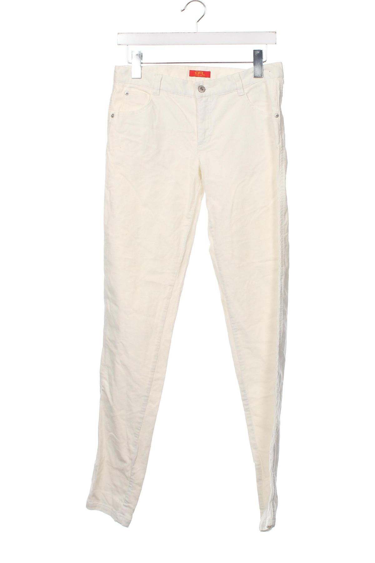 Pantaloni de catifea reiată, pentru copii CFL Colors for life, Mărime 15-18y/ 170-176 cm, Culoare Alb, Preț 19,34 Lei