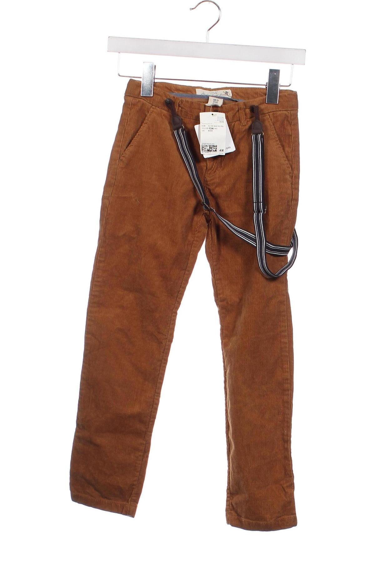 Детски джинси H&M L.O.G.G., Размер 8-9y/ 134-140 см, Цвят Кафяв, Цена 31,70 лв.