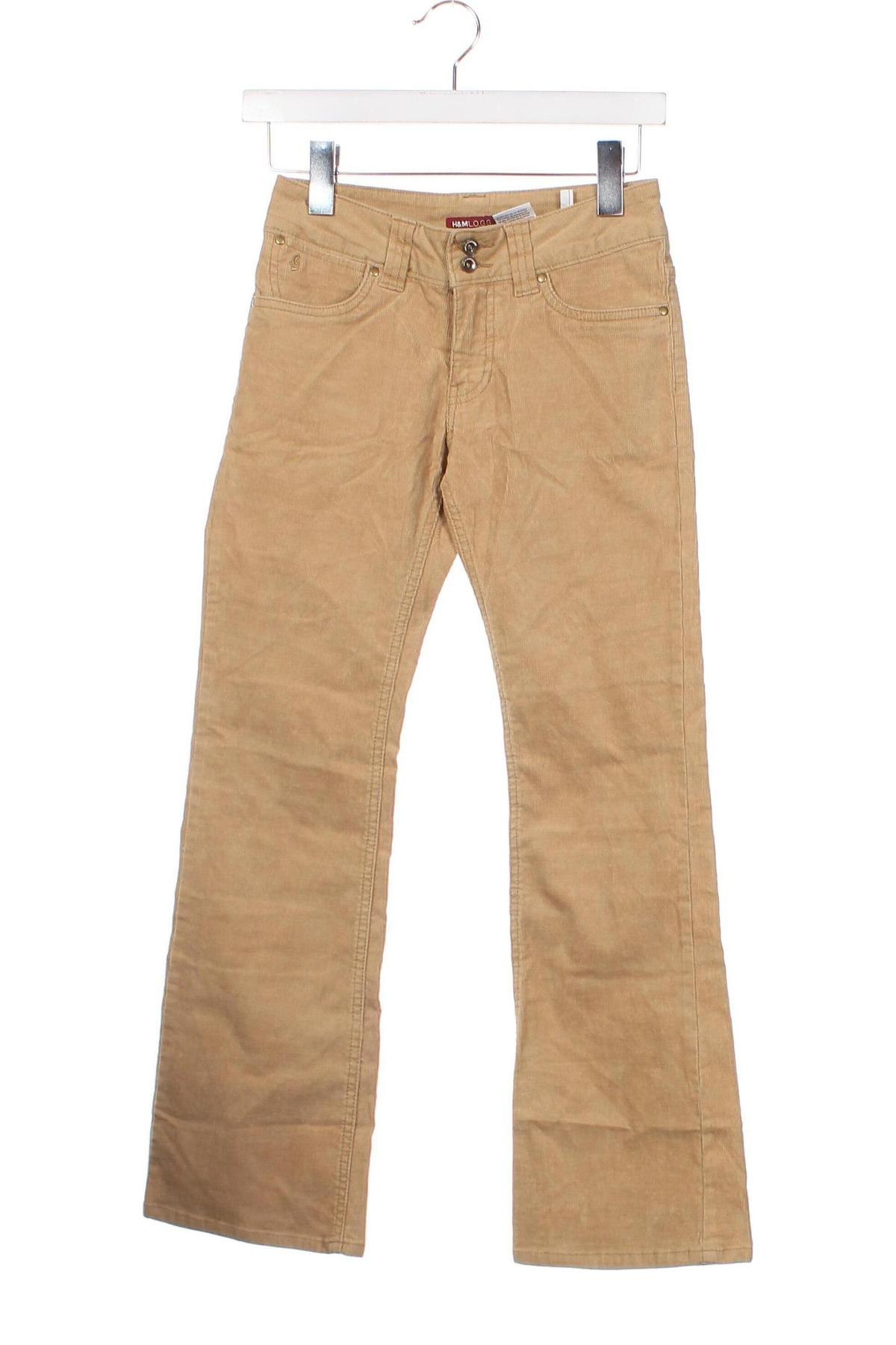 Детски джинси H&M L.O.G.G., Размер 9-10y/ 140-146 см, Цвят Бежов, Цена 8,00 лв.