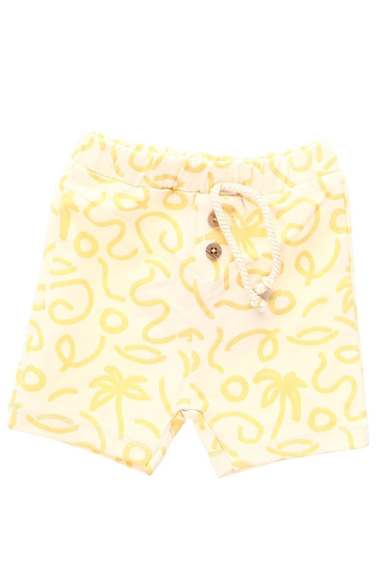 Dětské krátké kalhoty  Zara, Velikost 6-9m/ 68-74 cm, Barva Žlutá, Cena  565,00 Kč