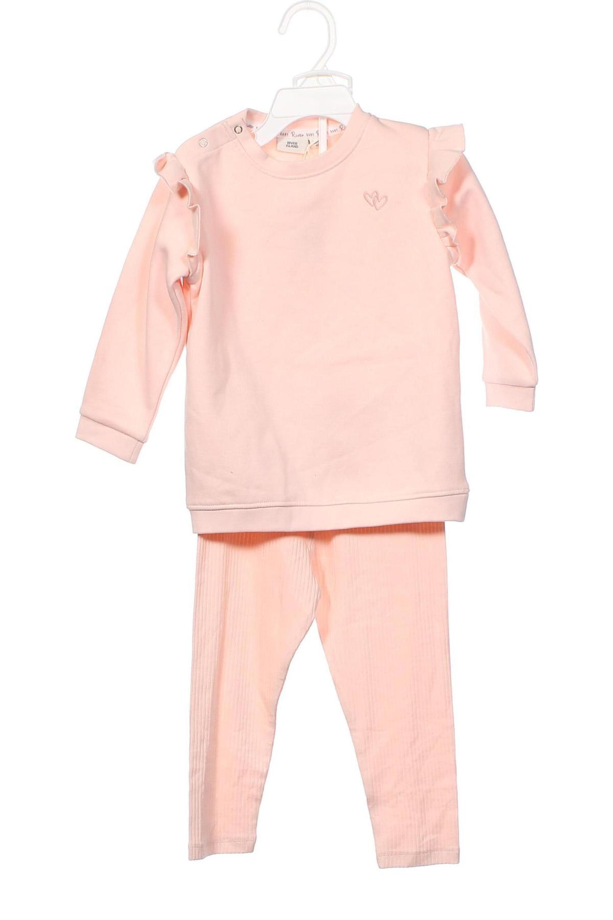 Kinder - Set River Island, Größe 18-24m/ 86-98 cm, Farbe Rosa, Preis 45,88 €