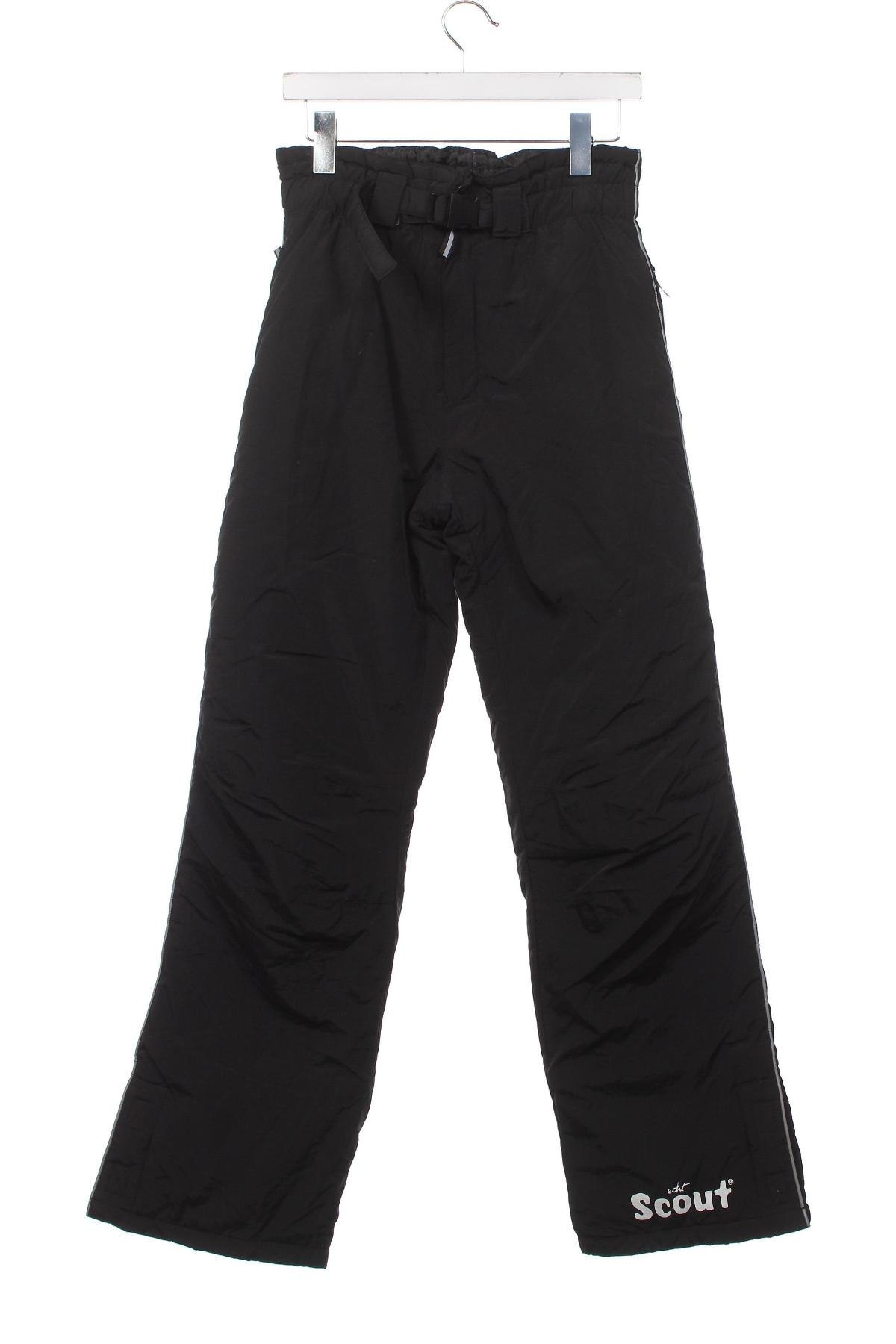 Pantaloni pentru copii pentru sporturi de iarnă Scout, Mărime 13-14y/ 164-168 cm, Culoare Negru, Preț 56,84 Lei