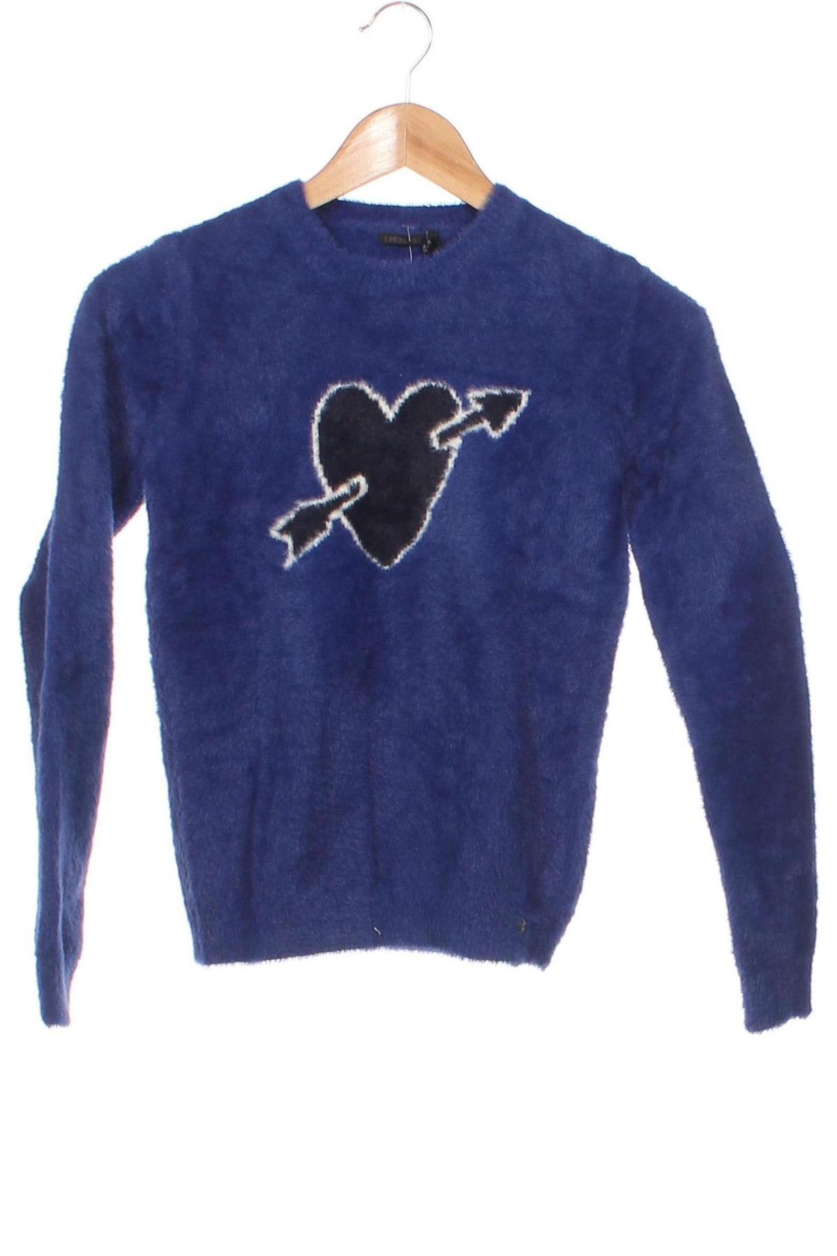 Детски пуловер IKKS, Размер 11-12y/ 152-158 см, Цвят Син, Цена 41,65 лв.