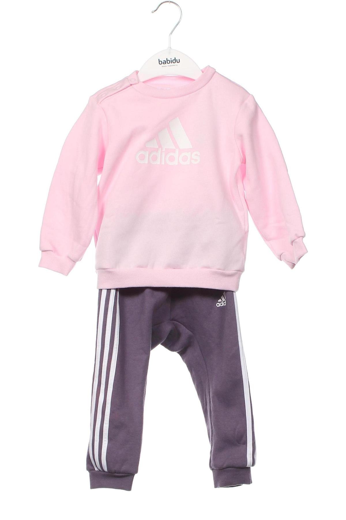 Kinder Trainingsanzug Adidas, Größe 12-18m/ 80-86 cm, Farbe Rosa, Preis 45,88 €