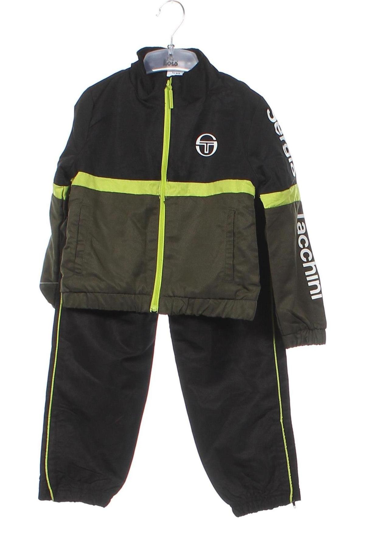 Детски спортен комплект Sergio Tacchini, Размер 3-4y/ 104-110 см, Цвят Черен, Цена 56,96 лв.