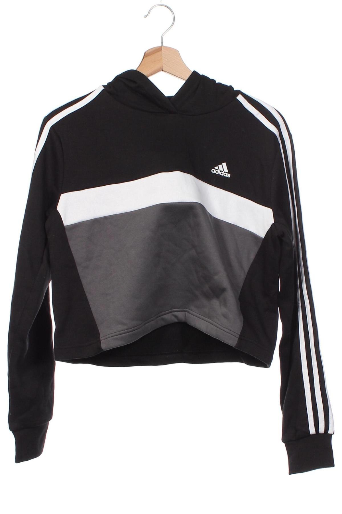 Gyerek sweatshirt Adidas, Méret 12-13y / 158-164 cm, Szín Fekete, Ár 9 520 Ft