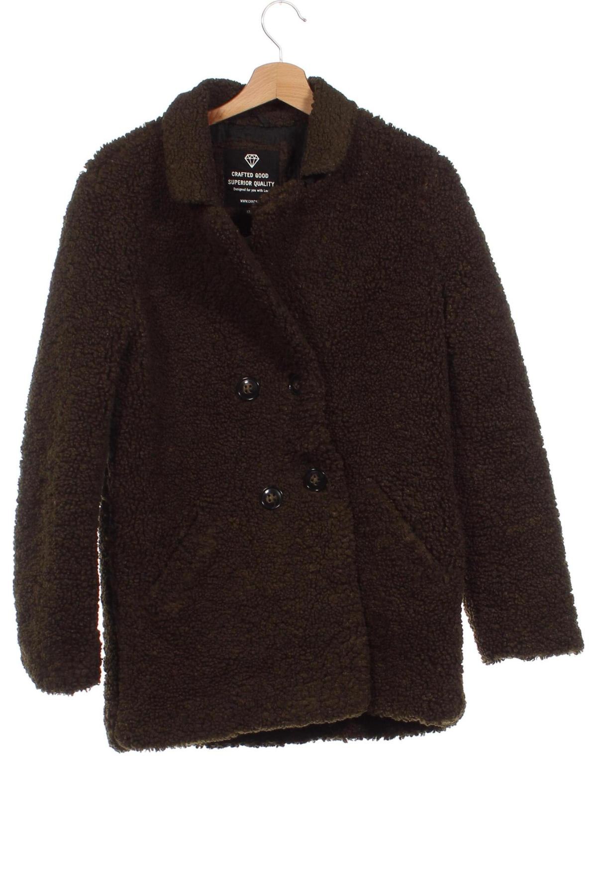 Palton pentru copii Canda, Mărime 14-15y/ 168-170 cm, Culoare Verde, Preț 54,48 Lei
