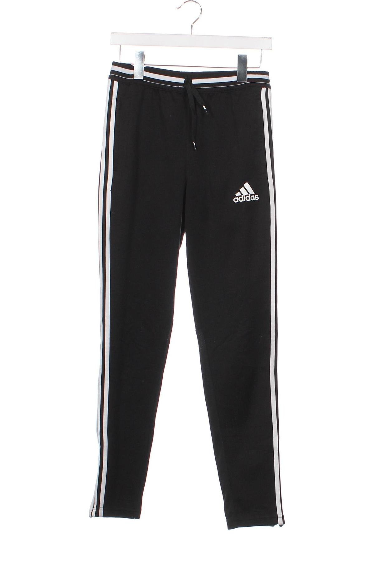 Детско спортно долнище Adidas, Размер 12-13y/ 158-164 см, Цвят Черен, Цена 39,90 лв.
