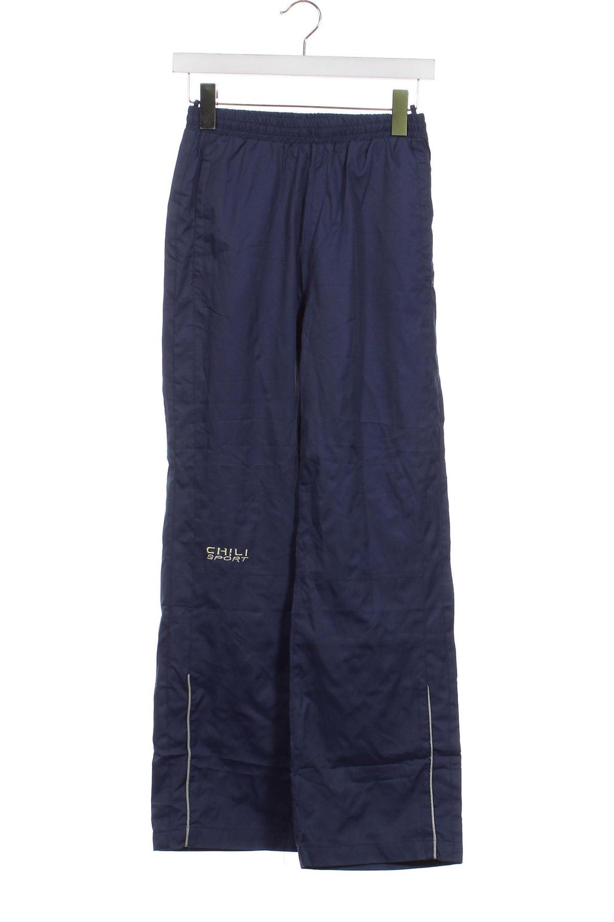 Pantaloni de trening, pentru copii Chilli, Mărime 12-13y/ 158-164 cm, Culoare Albastru, Preț 17,27 Lei