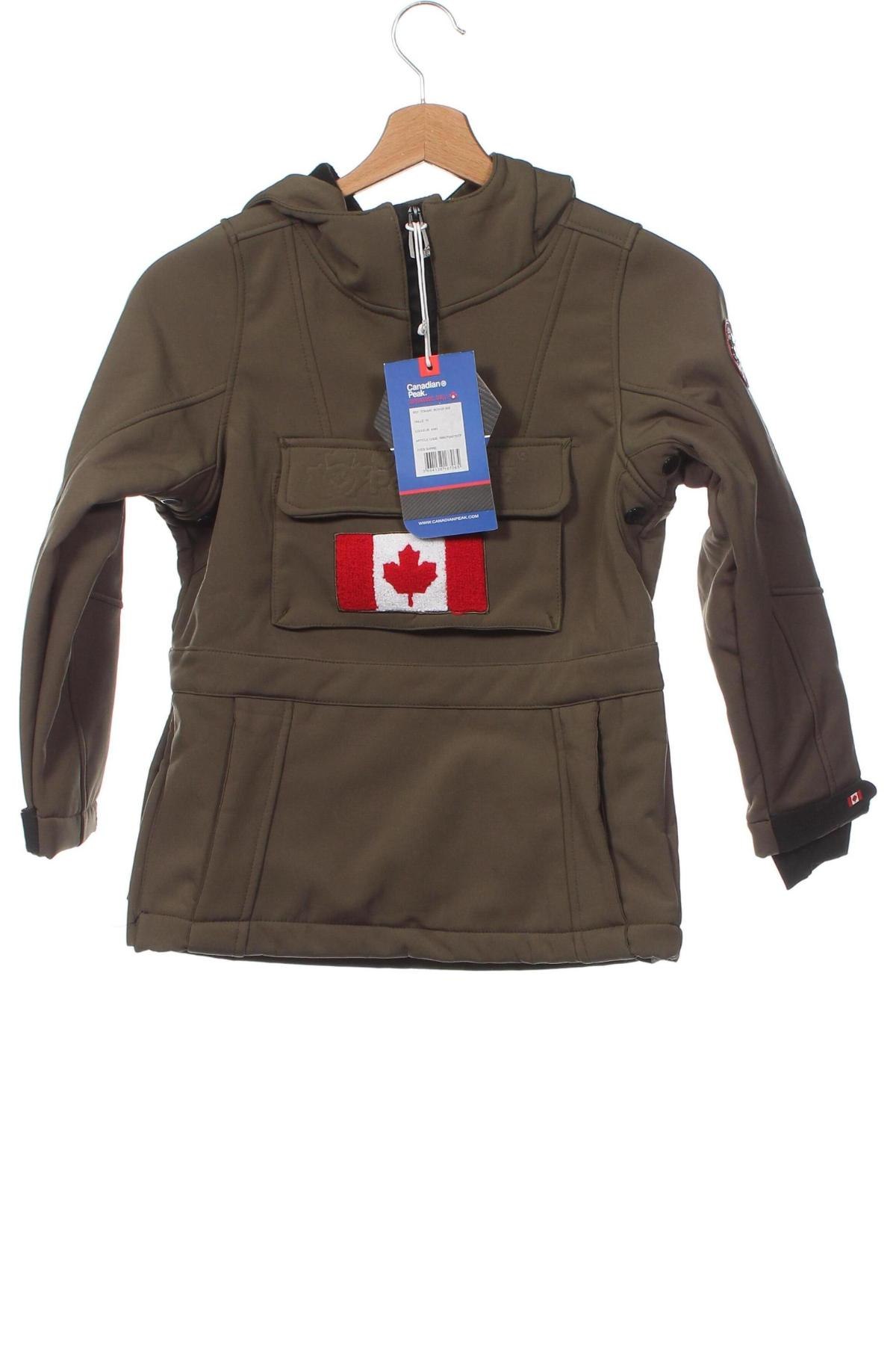 Dětská bunda  Canadian Peak, Velikost 9-10y/ 140-146 cm, Barva Zelená, Cena  2 449,00 Kč
