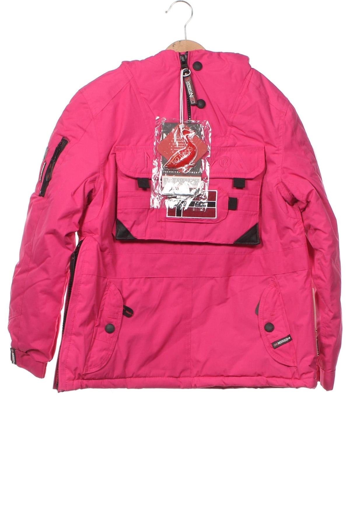 Dziecięca kurtka Geographical Norway, Rozmiar 9-10y/ 140-146 cm, Kolor Różowy, Cena 237,89 zł