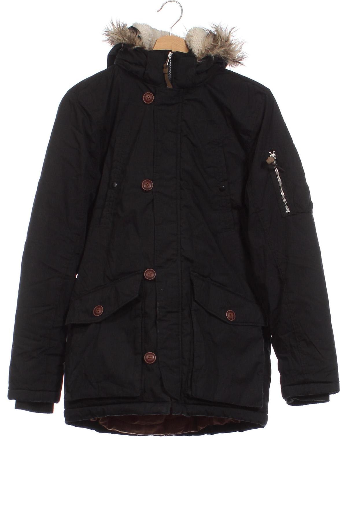 Kinderjacke H&M, Größe 13-14y/ 164-168 cm, Farbe Schwarz, Preis 24,22 €