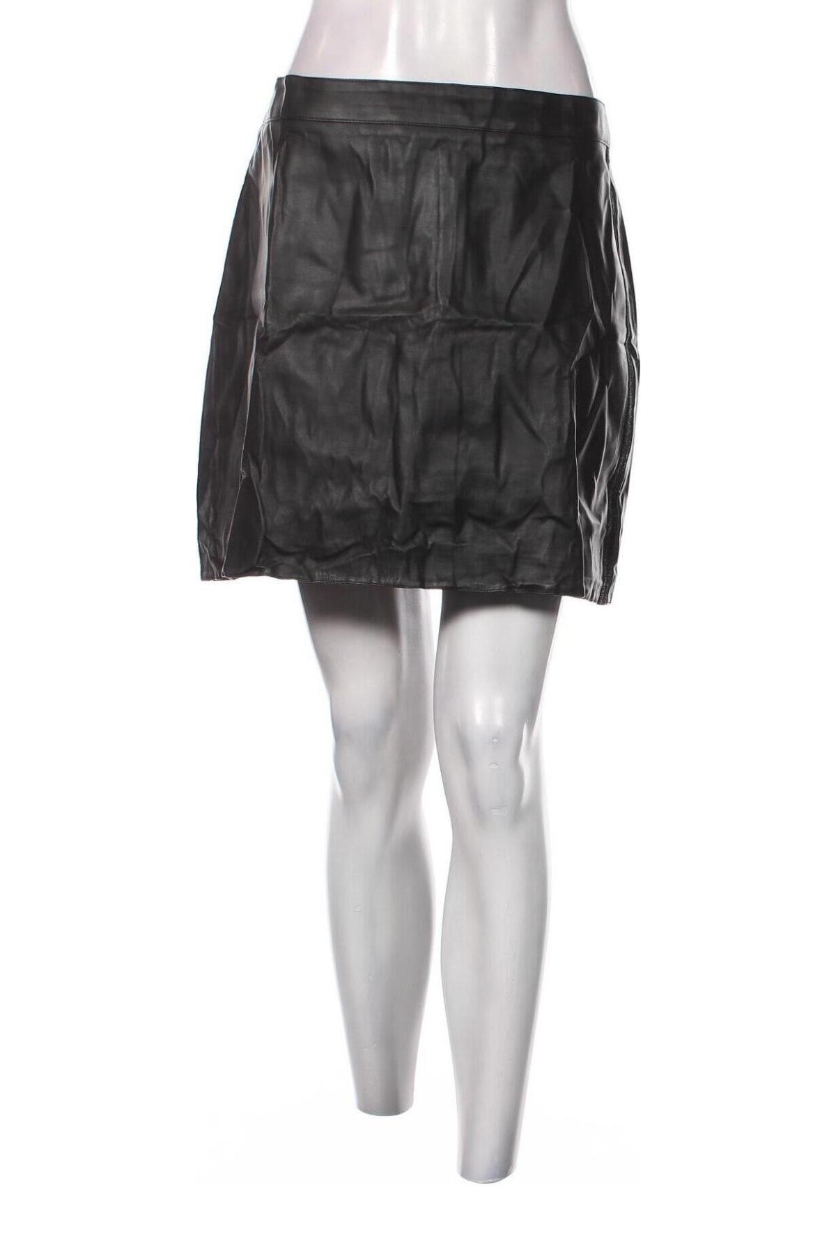 Kožená sukně  U Collection, Velikost L, Barva Černá, Cena  66,00 Kč
